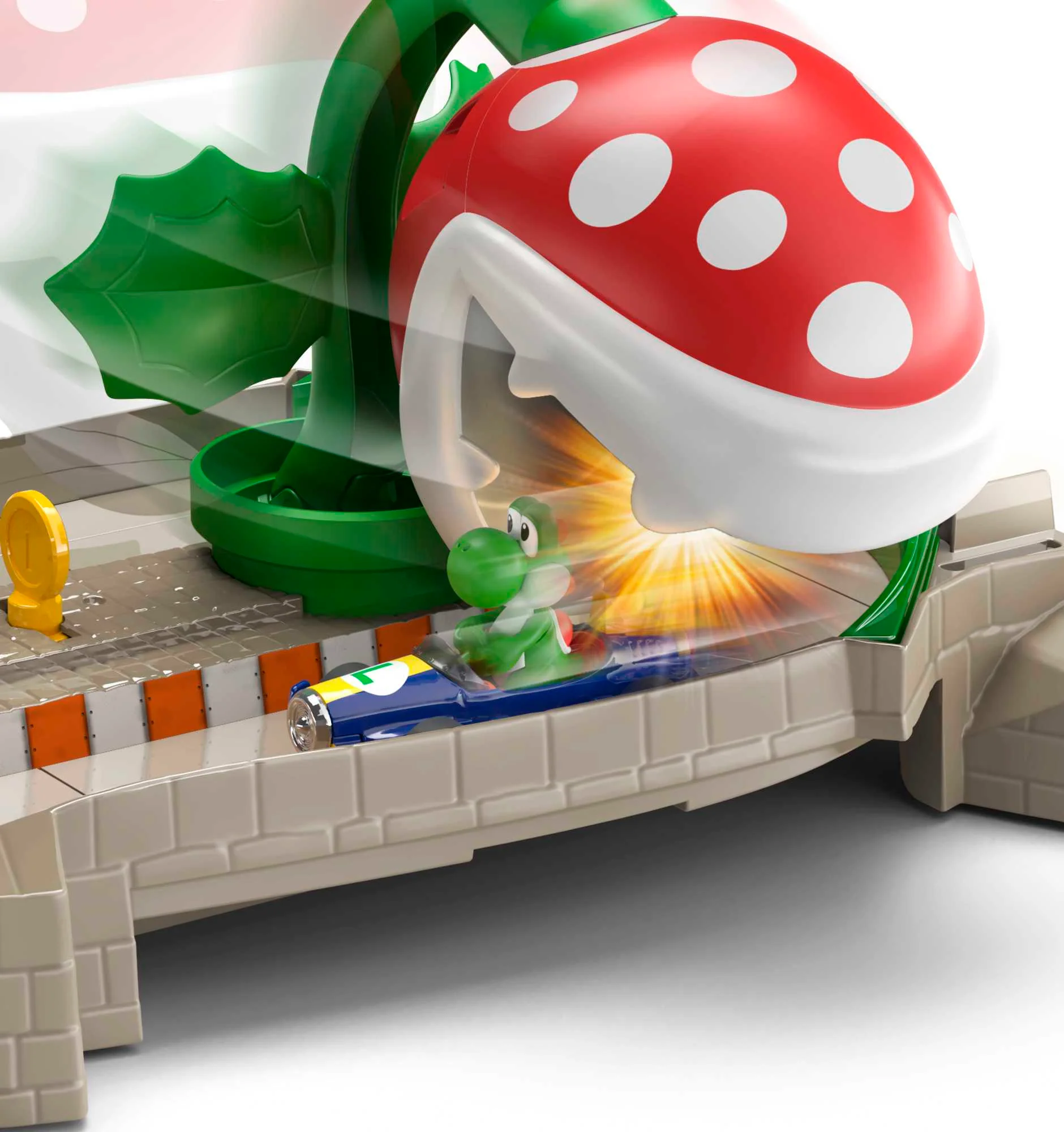 Hot Wheels Mario Kart Pista de Brinquedo Pista Piranha - Image 3
