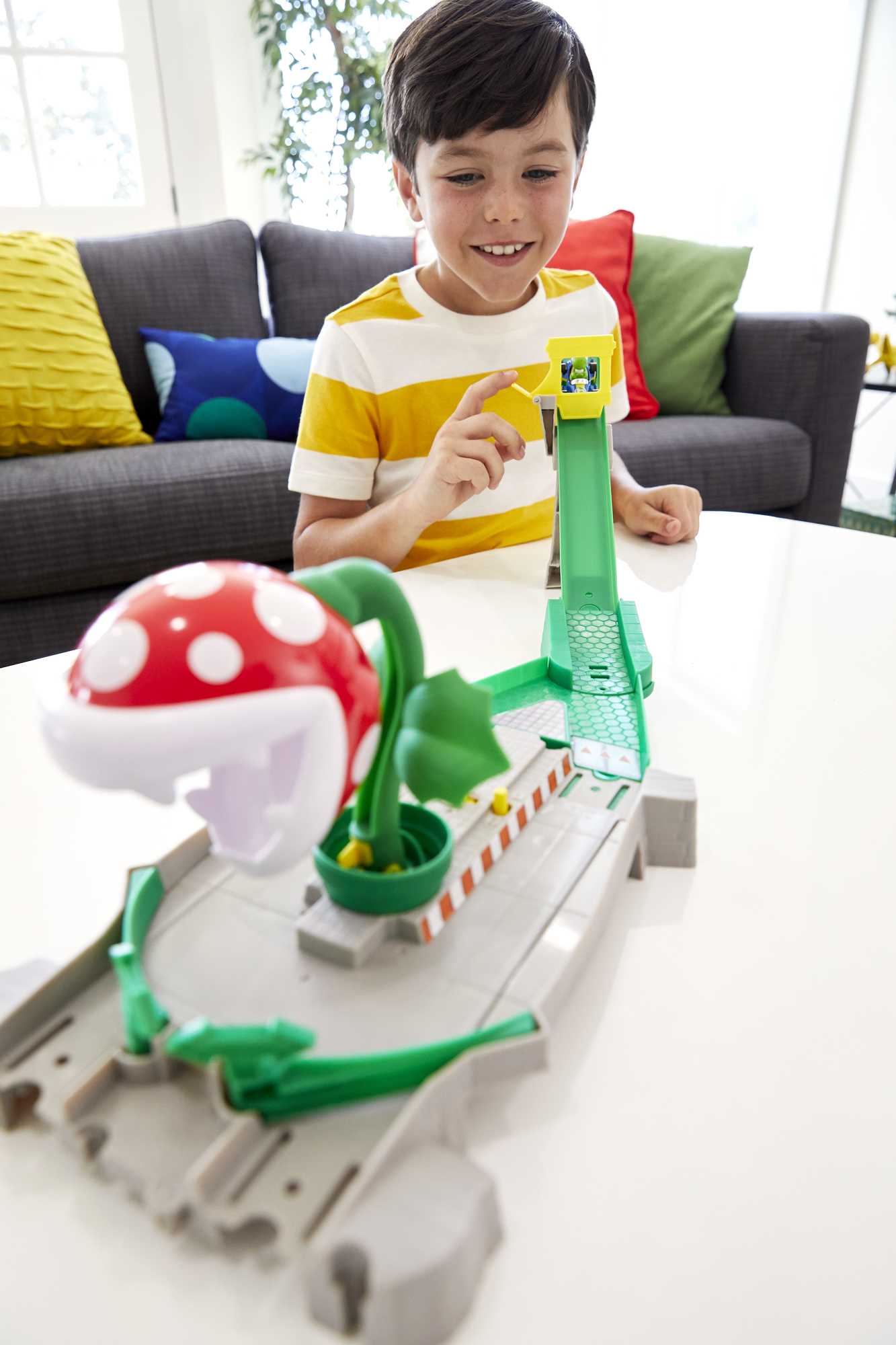 Hot Wheels Mario Kart Pista de Brinquedo Pista Piranha - Image 4