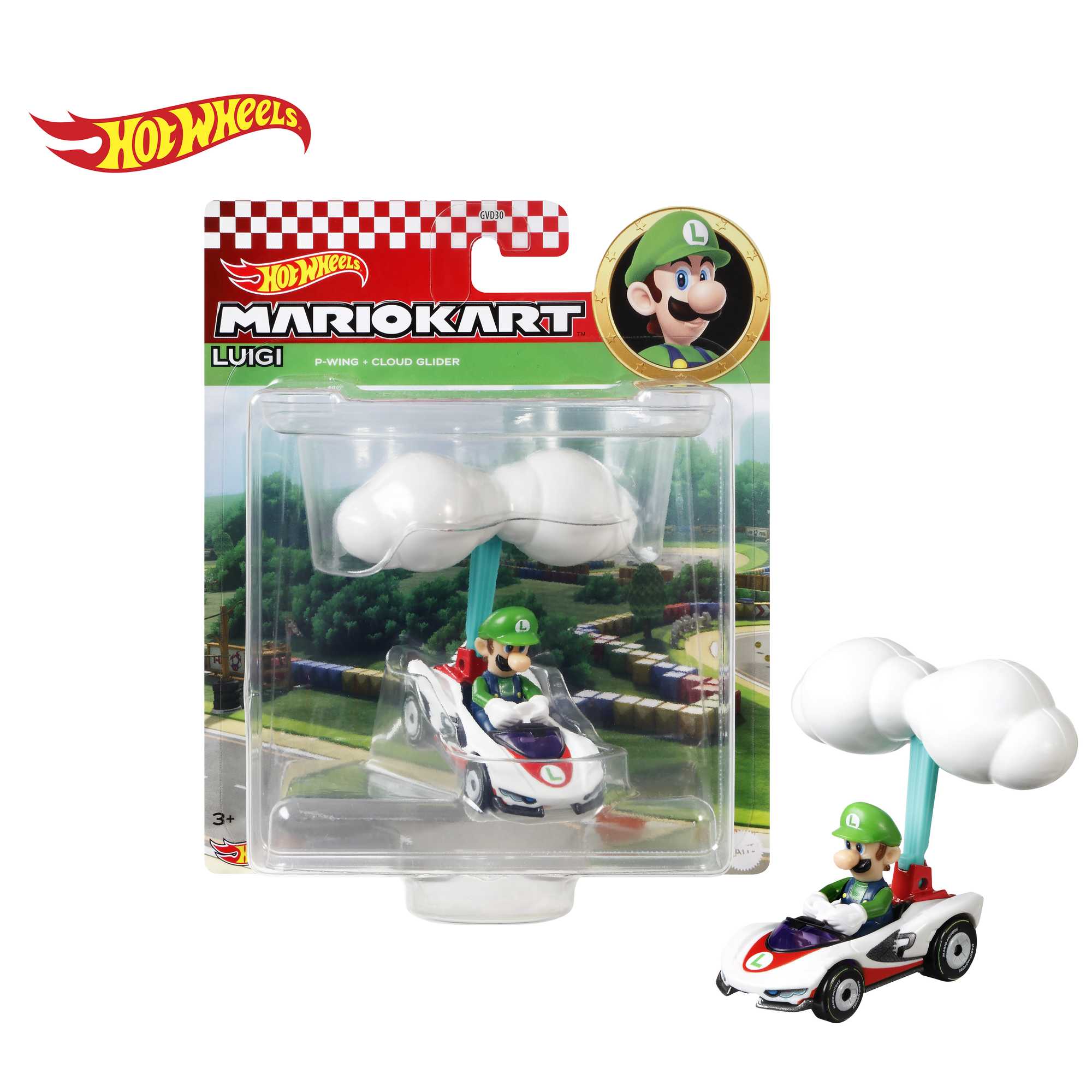 Hot Wheels Mario Kart Vehículo de Juguete Personajes Con Glider Sorpresa - Image 3