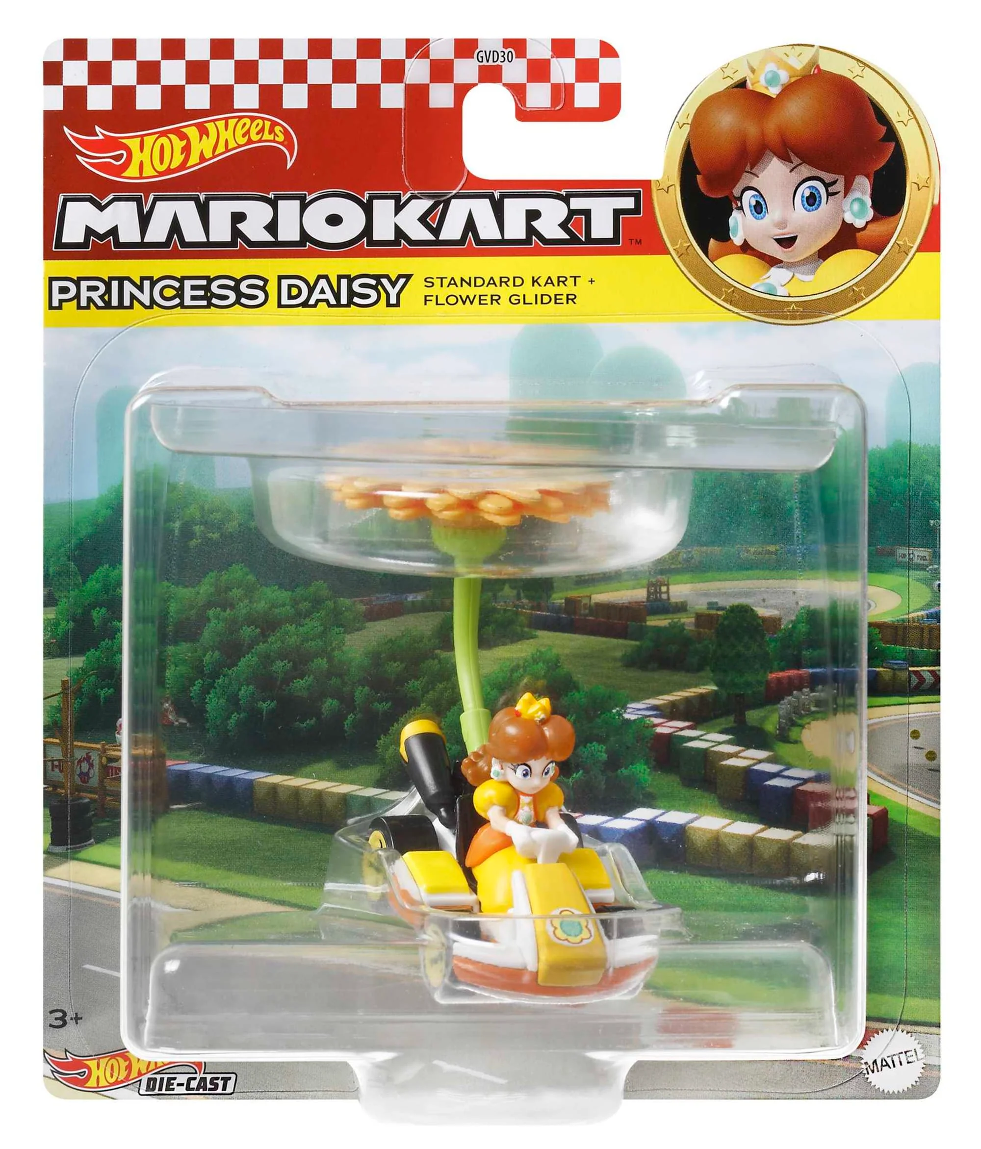 Hot Wheels Mario Kart Vehículo de Juguete Princesa Dasiy Estándar Kart con Flower Glider - Image 5