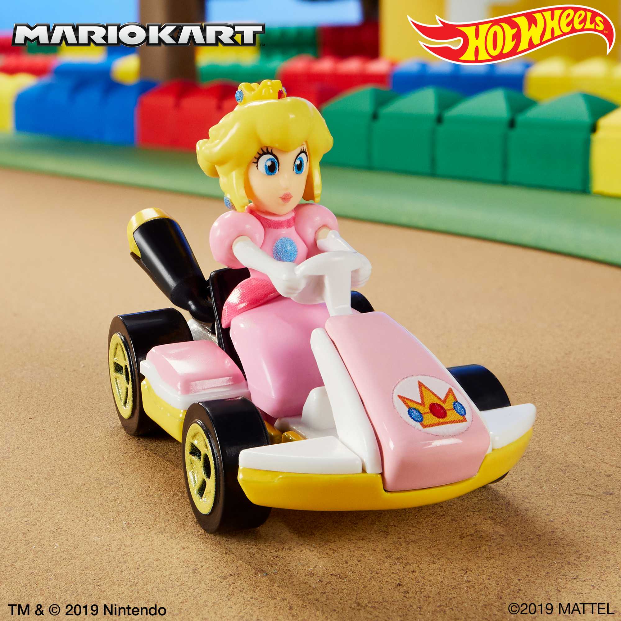 Hot Wheels Mario Kart Vehículo de Juguete Princesa Peach Estándar Kart - Image 2