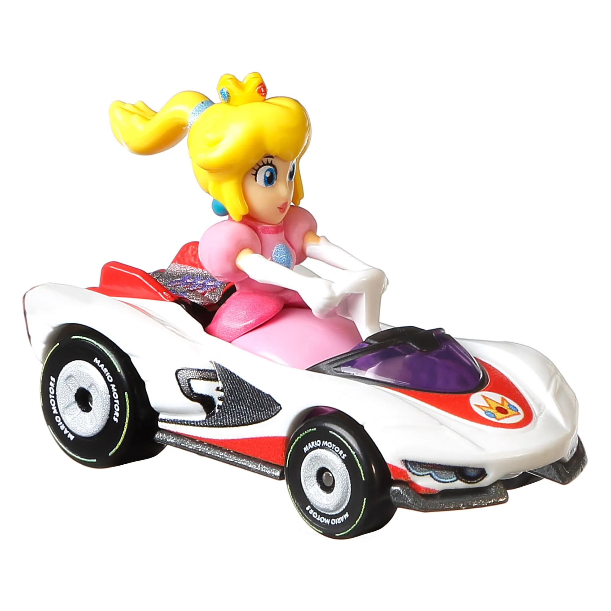 Hot Wheels Mario Kart Vehículo de Juguete Princesa Peach P-Wing - Image 2