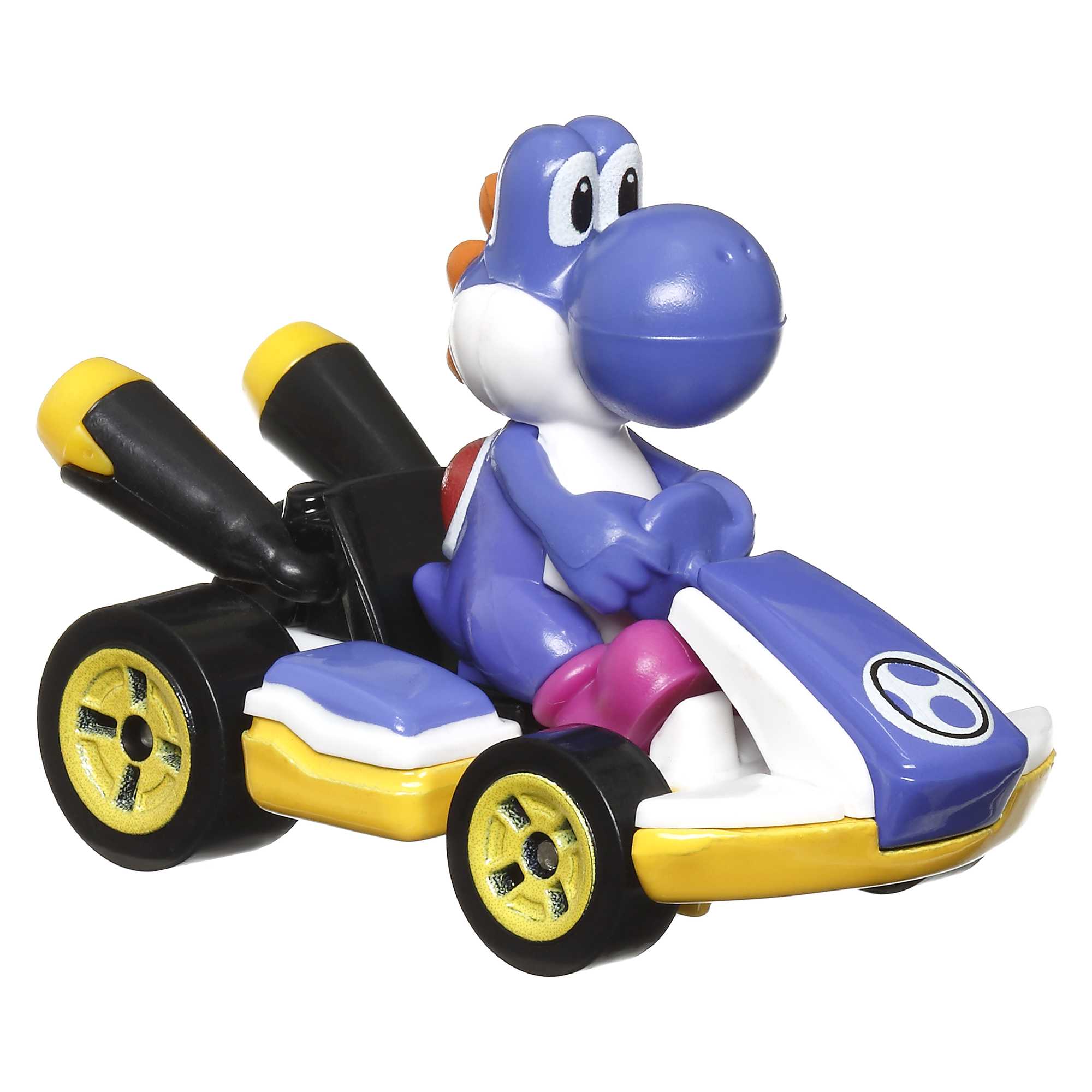 Hot Wheels Mario Kart Vehículo de Juguete Yoshi Estándar Kart Azul Obscuro - Image 4