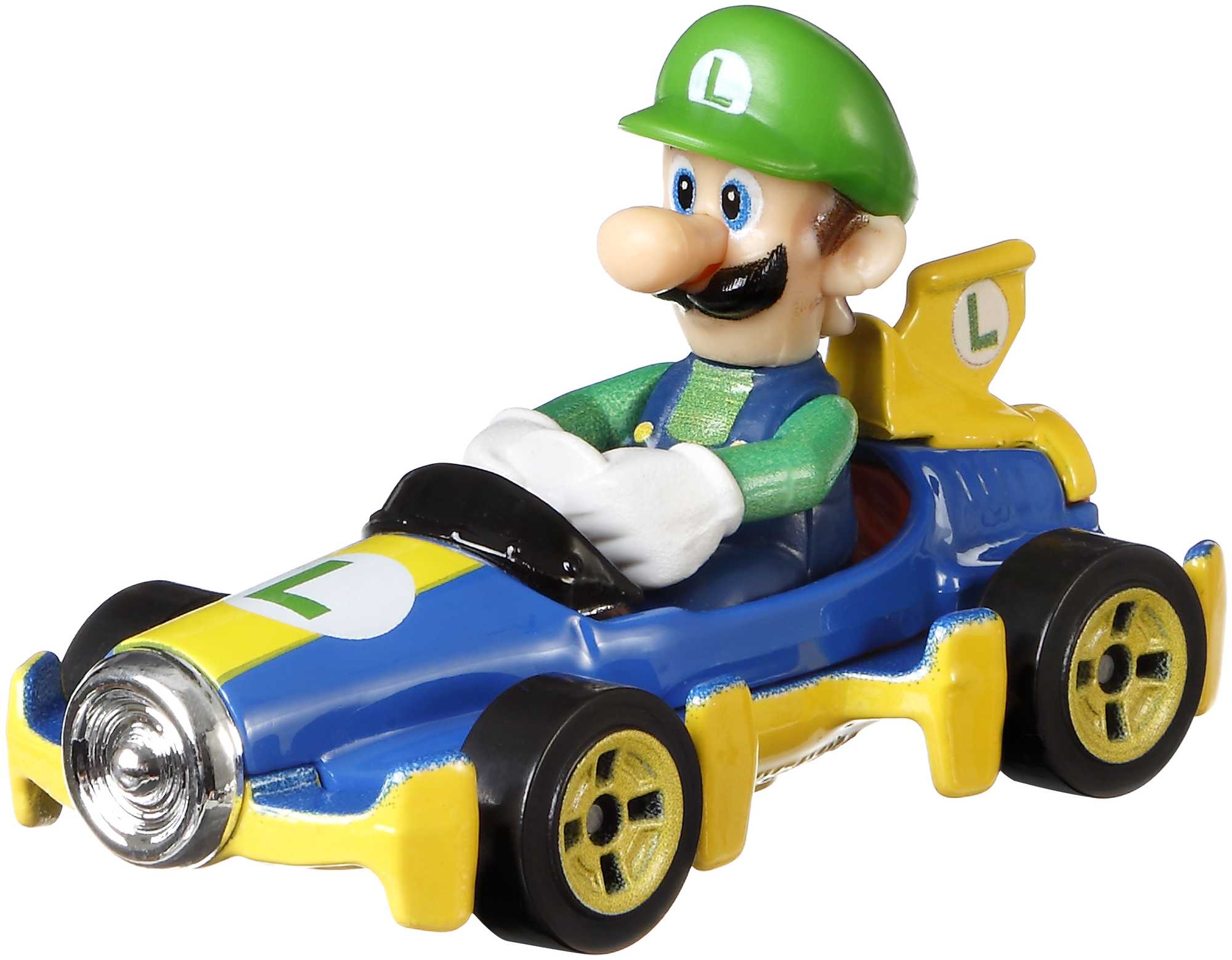 Hot Wheels Mario Kart Veículo de Brinquedo Luigi Mach 8 - Image 2