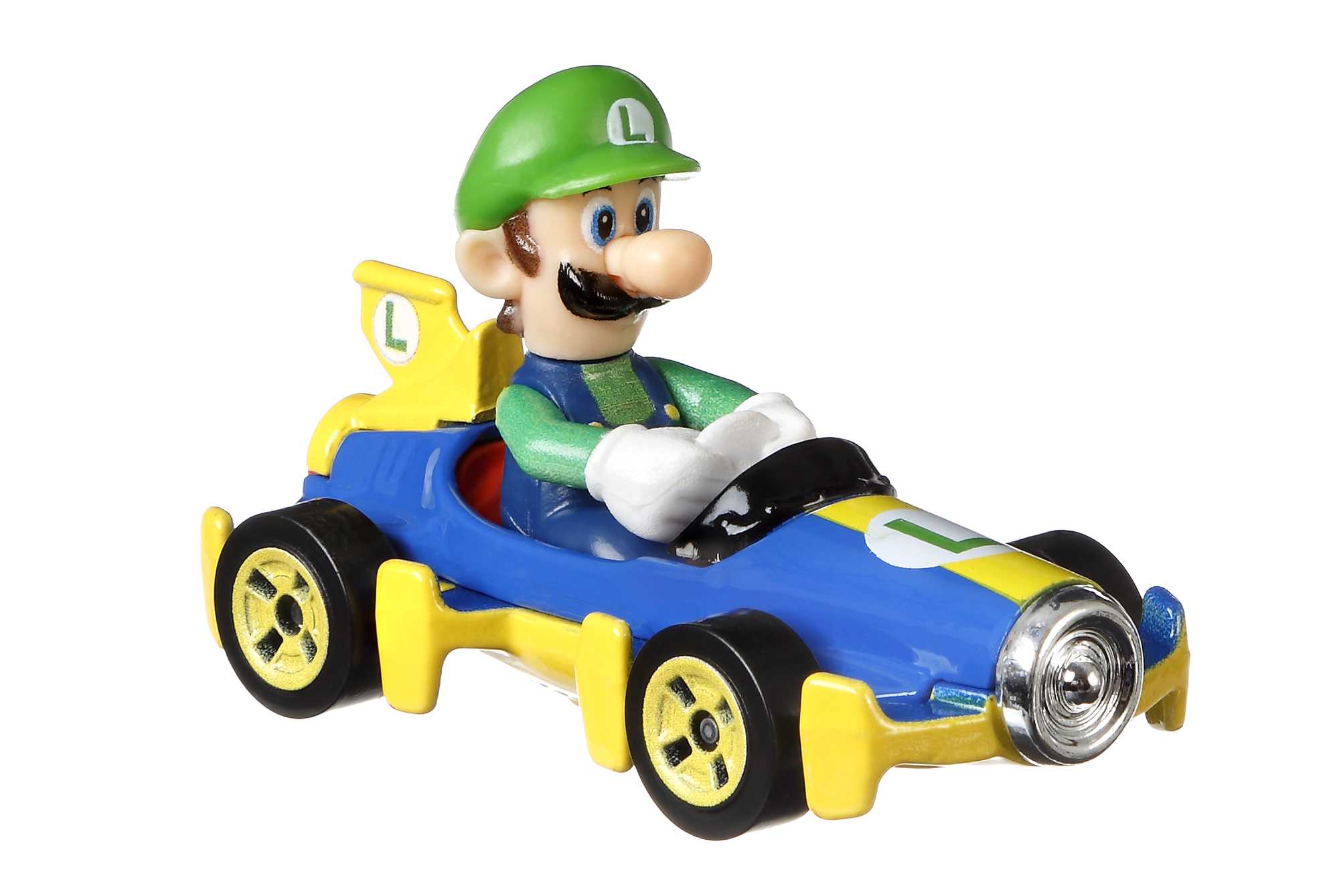 Hot Wheels Mario Kart Veículo de Brinquedo Luigi Mach 8 - Image 3