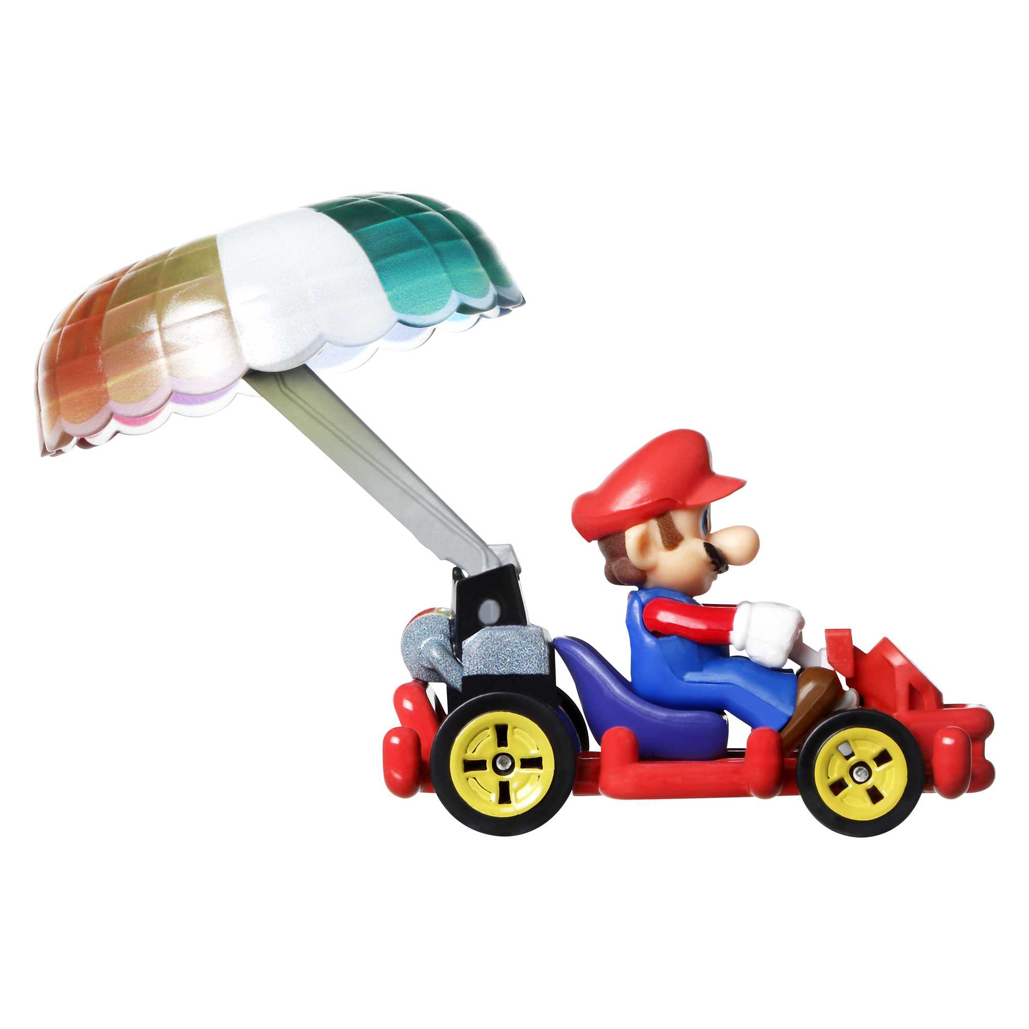 Hot Wheels Mario Kart Veículo de Brinquedo Mário Pipe Frame com Paraquedas - Image 3