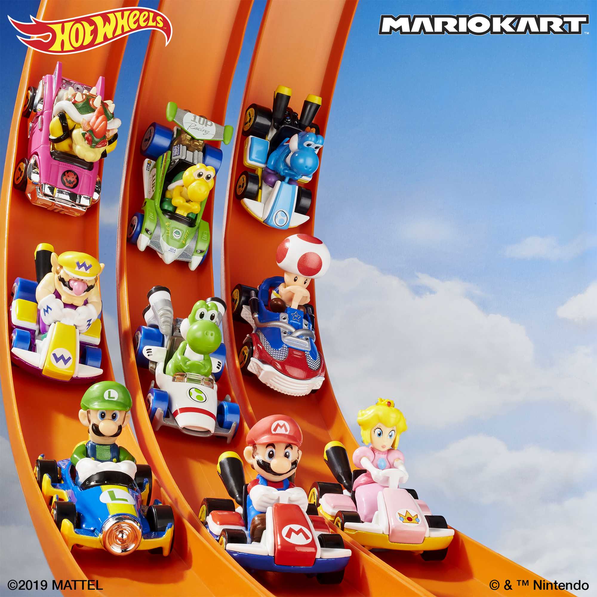 Hot Wheels Mario Kart Veículo de Brinquedo Toad Sneeker - Image 2