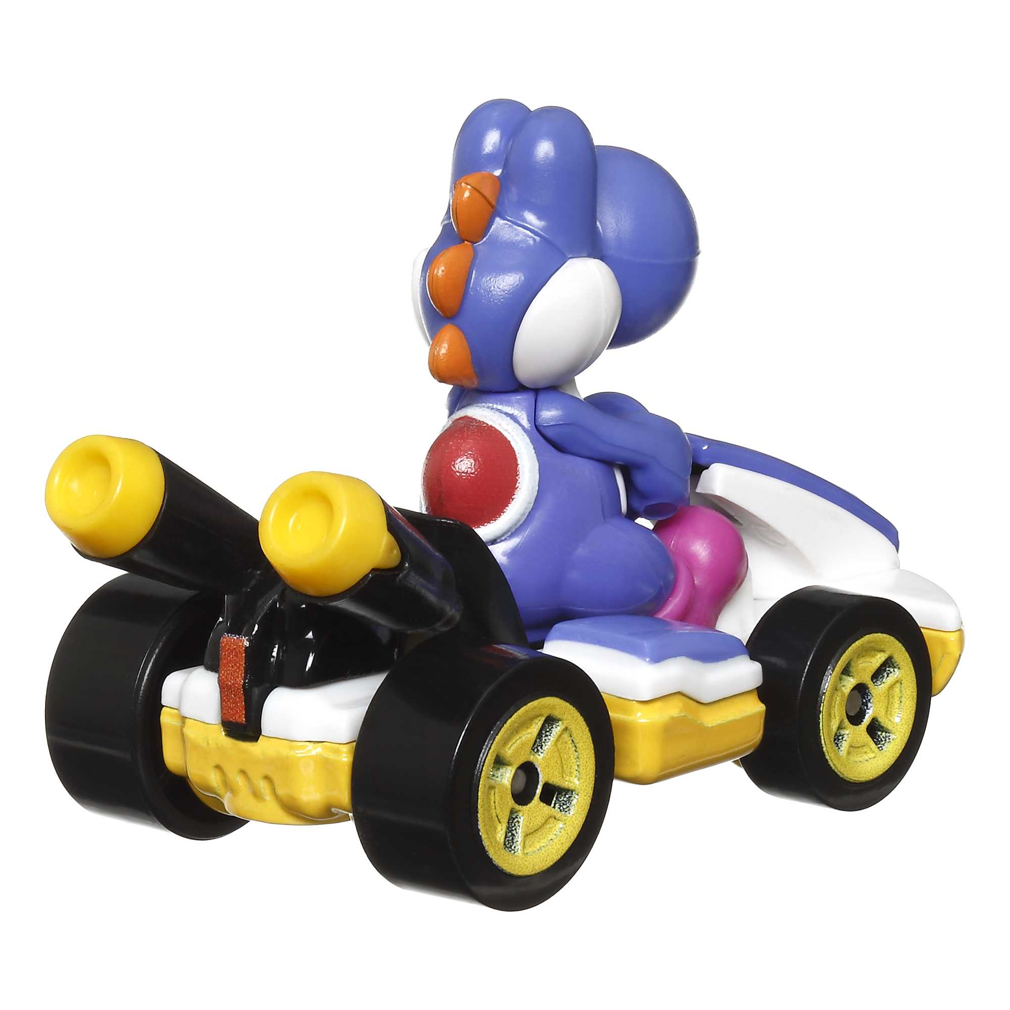 Hot Wheels Mario Kart Veículo de Brinquedo Yoshi Standard Kart Azul Escuro - Image 3