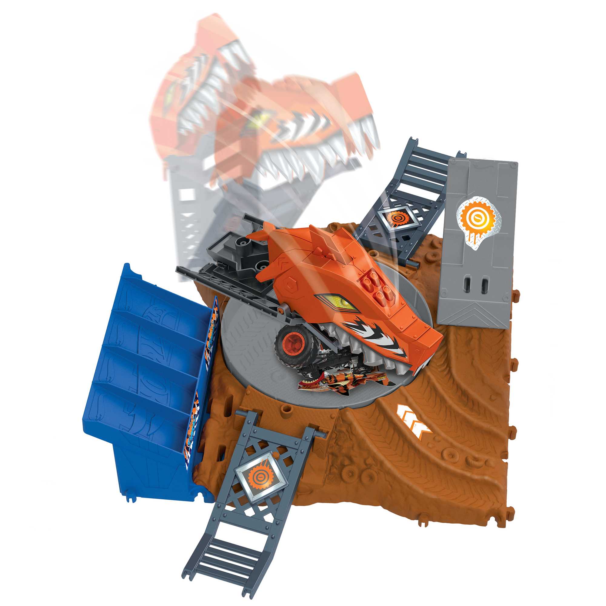 Hot Wheels Monster Trucks Arena Smashers™ Tiger Shark Spin-Out Challenge - Image 4