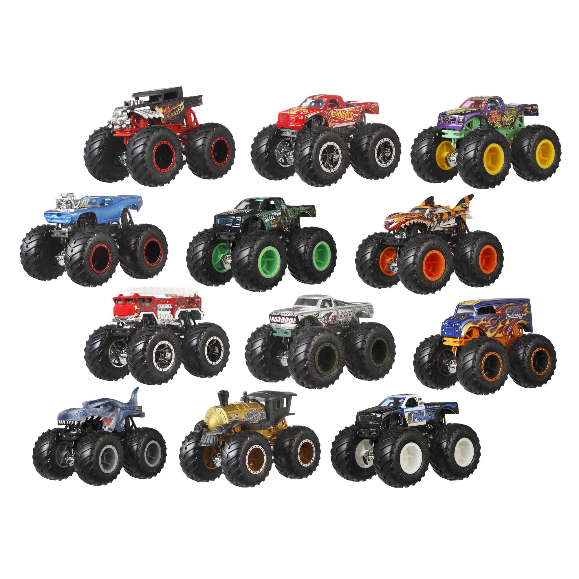 Hot Wheels Monster Trucks Assortiment 12 Véhicules Chaos Ultime - Image 2