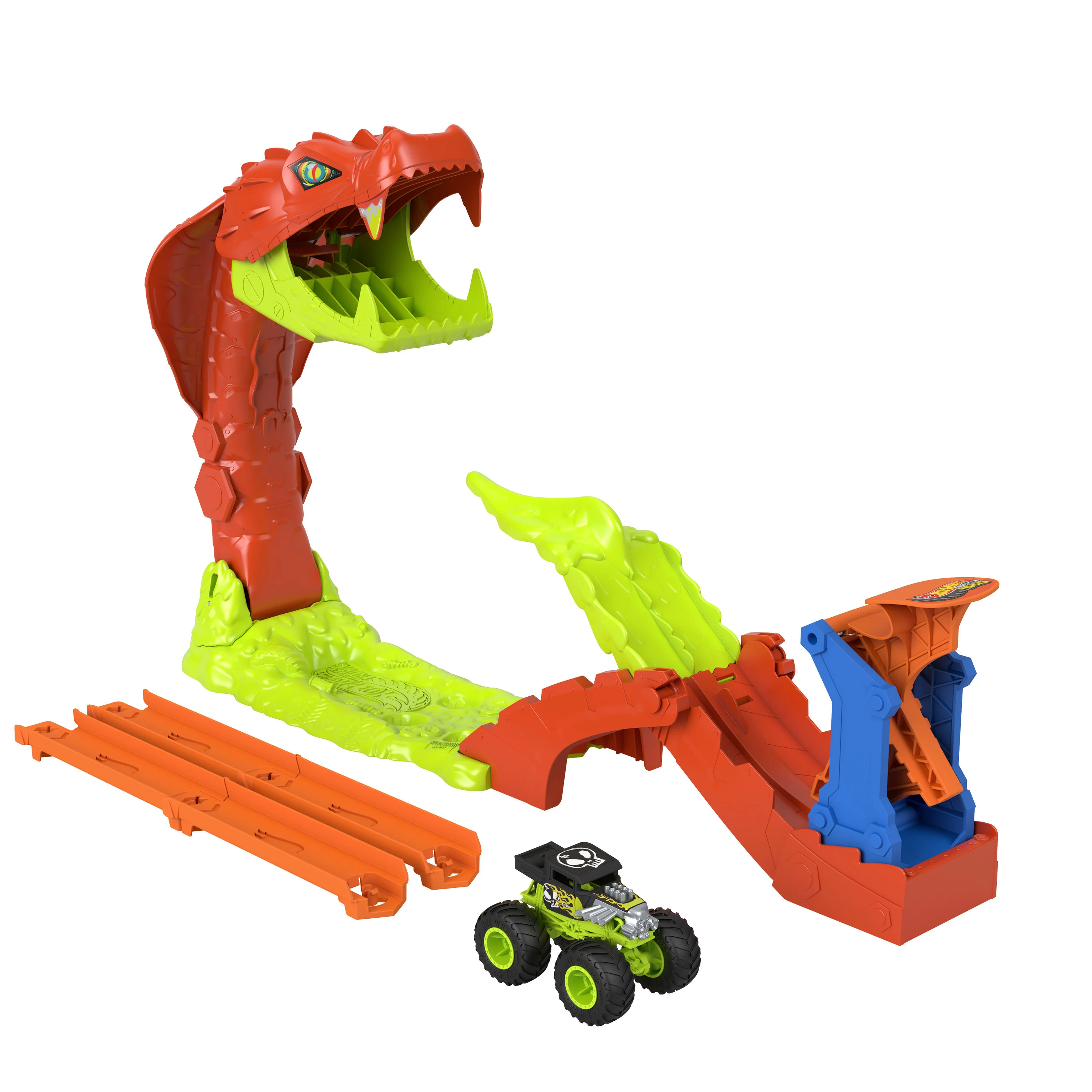 Hot Wheels Monster Trucks Pista de Juguete mordida de serpiente - Image 5