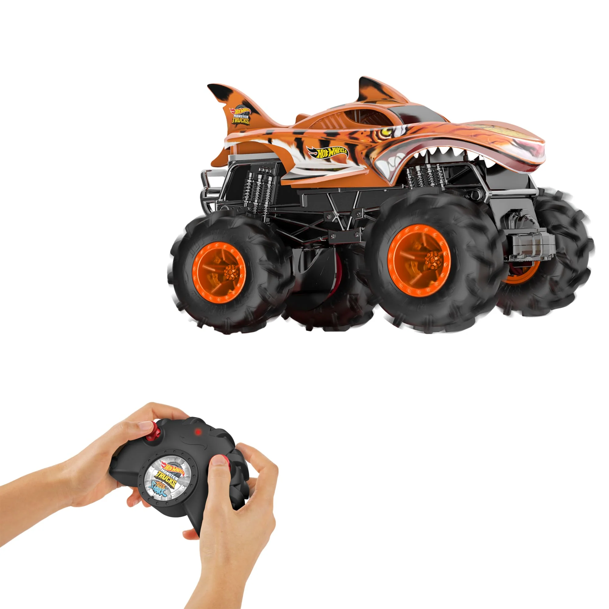 Hot Wheels Monster Trucks Téléguidé Hw Tiger Shark Rc, Échelle1:24 - Image 2