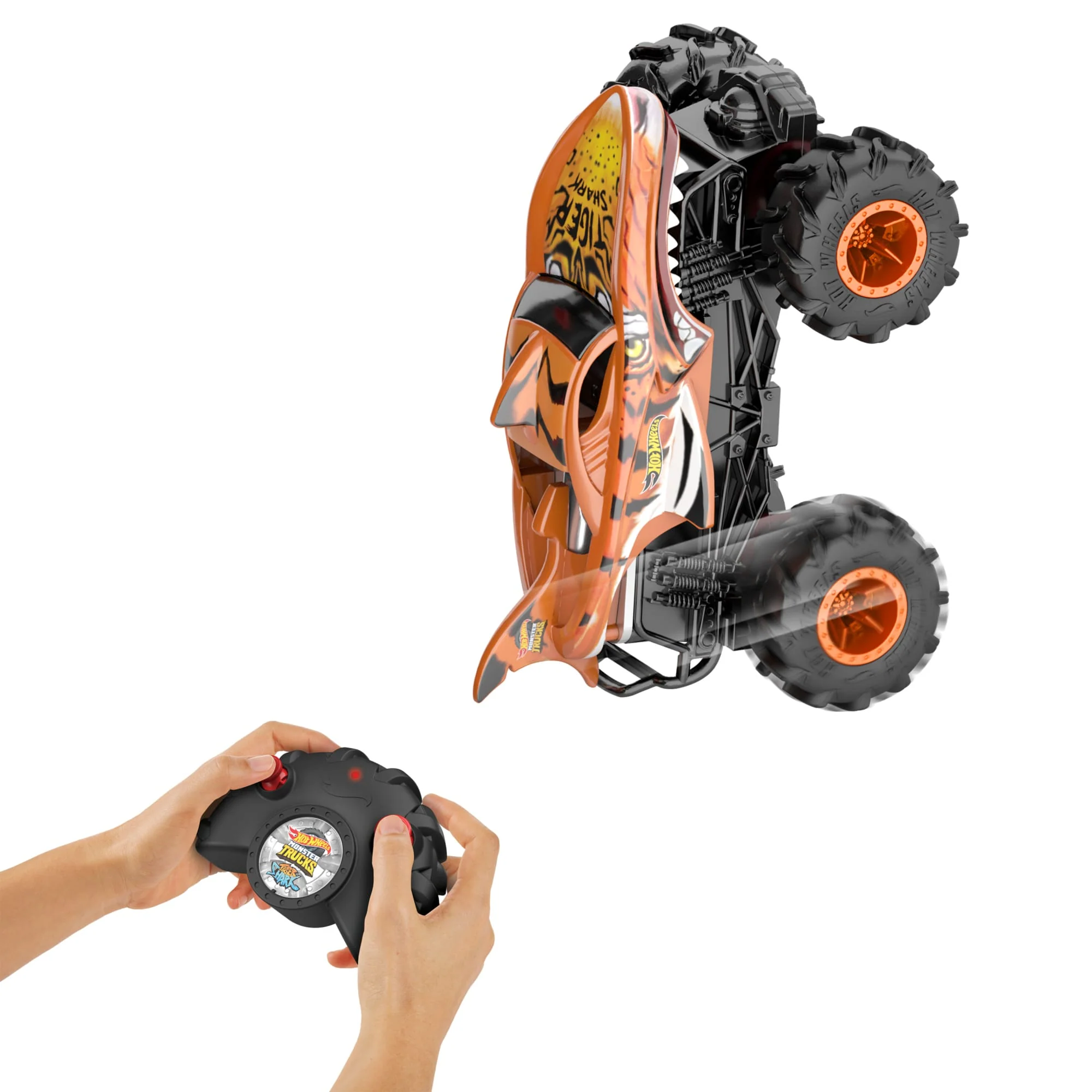 Hot Wheels Monster Trucks Téléguidé Hw Tiger Shark Rc, Échelle1:24 - Image 5