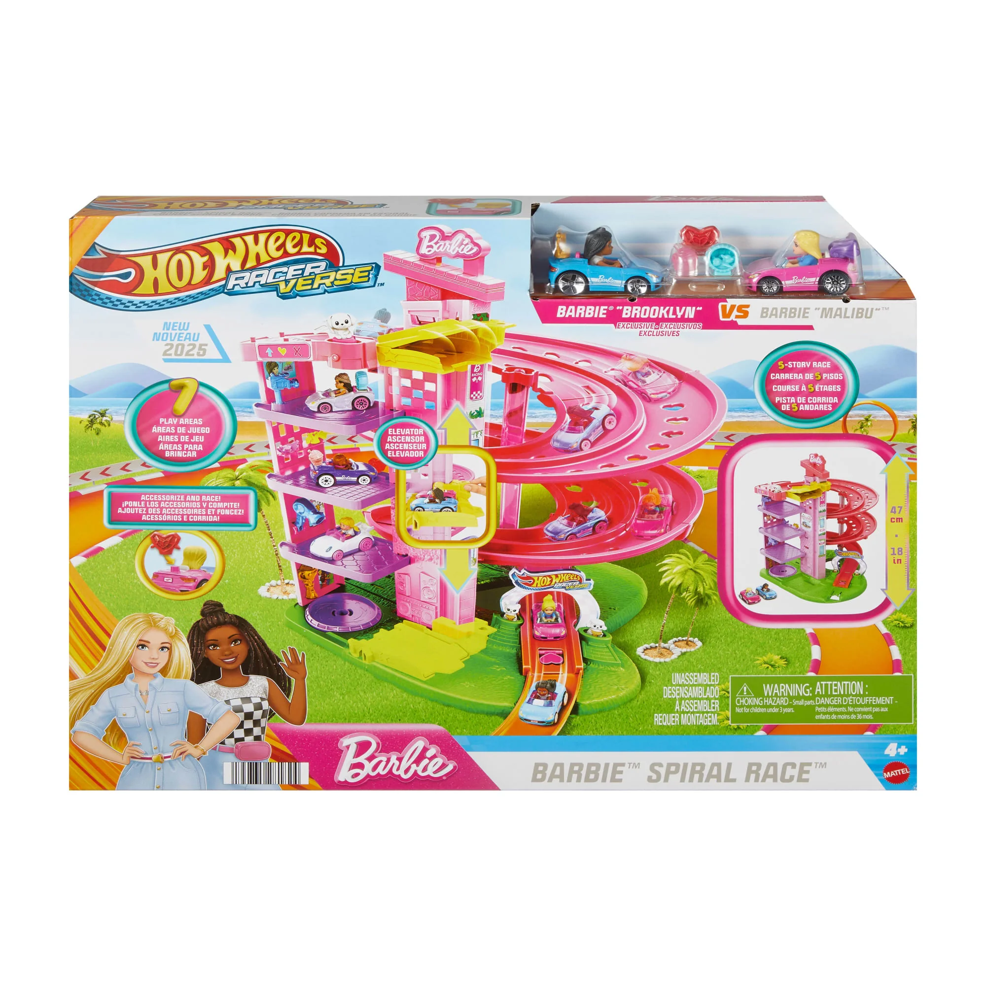 Hot Wheels Racerverse Coffret Piste Course Spirale Barbie - Image 6