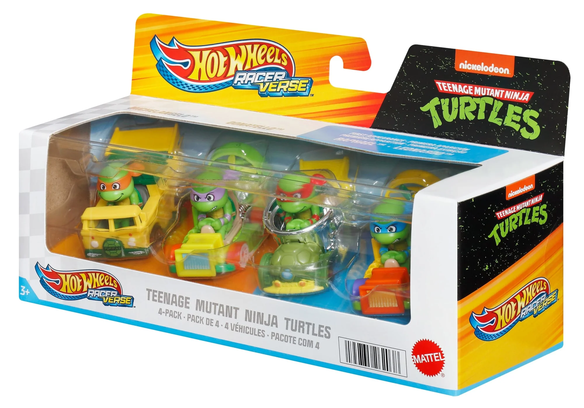 Hot Wheels Racerverse, Set Of 4 Die-Cast Hot Wheels Cars With Pop Culture Characters As Drivers - Image 2