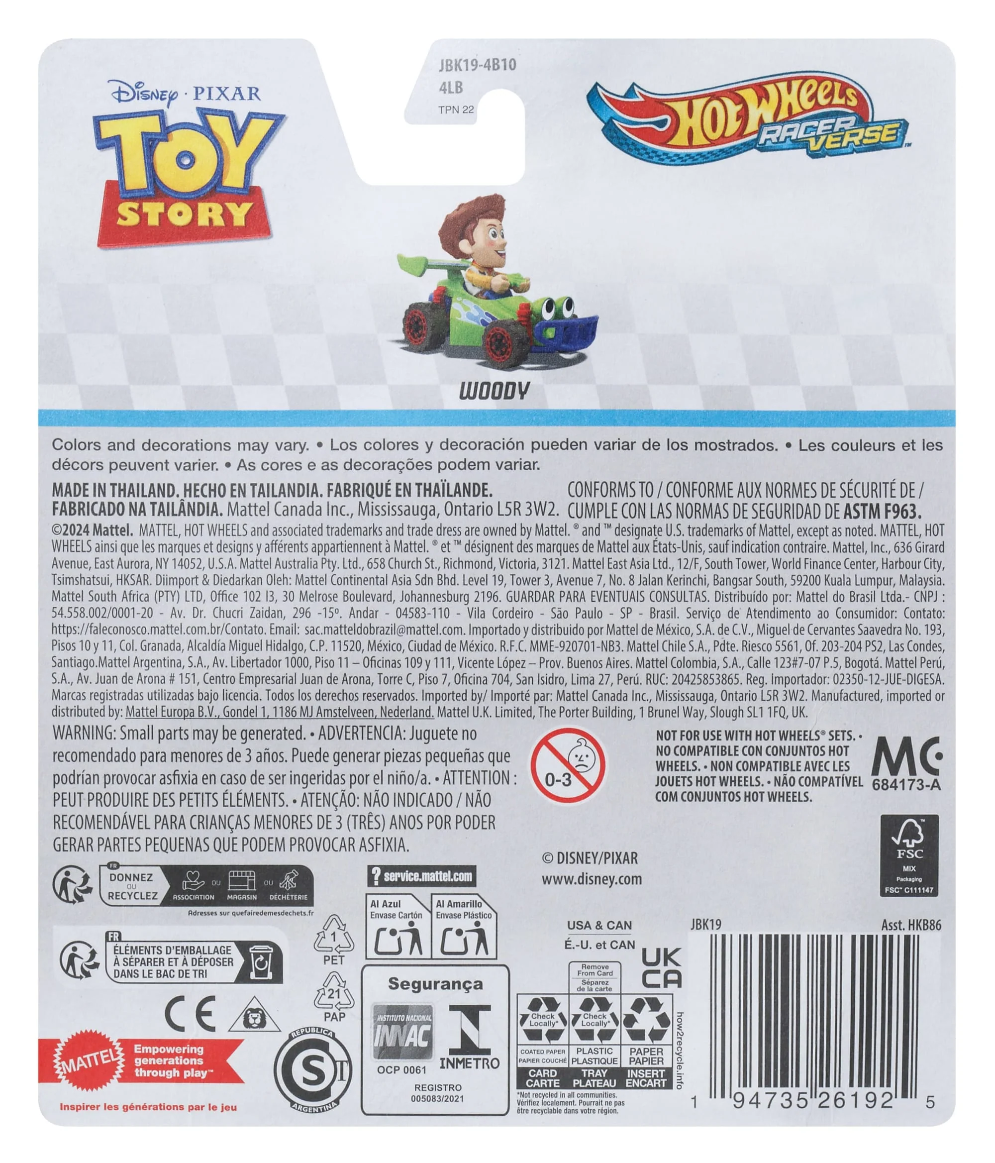 Hot Wheels RacerVerse Vehículo de Juguete Woody - Image 2