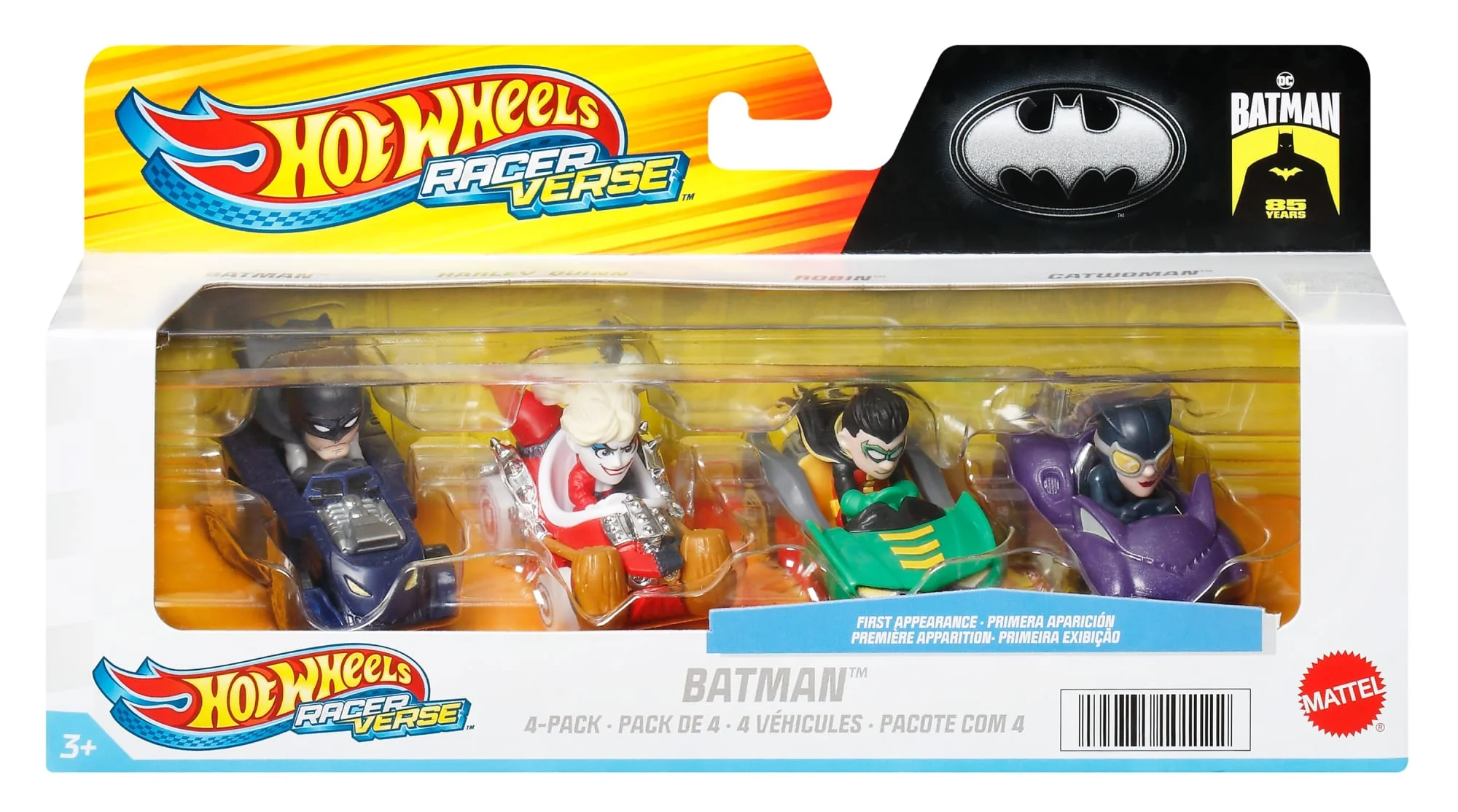 Hot Wheels RacerVerse Veículo de Brinquedo Quatro Carros de Corrida DC - Image 6