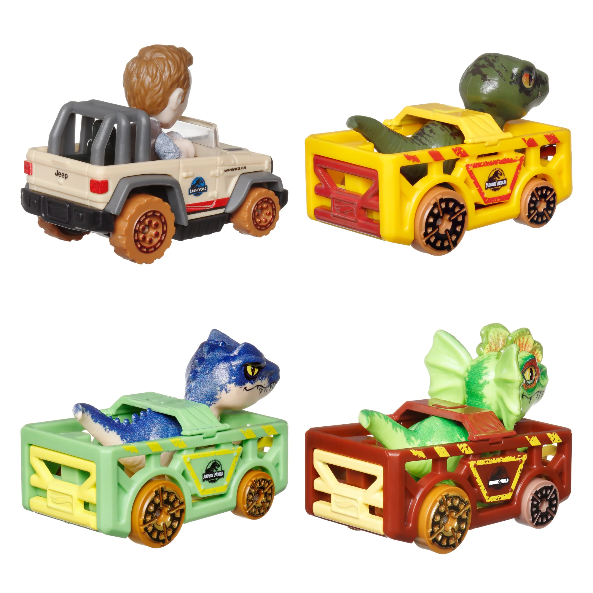Hot Wheels RacerVerse Veículo de Brinquedo Quatro Carros de Corrida Jurassic World - Image 6