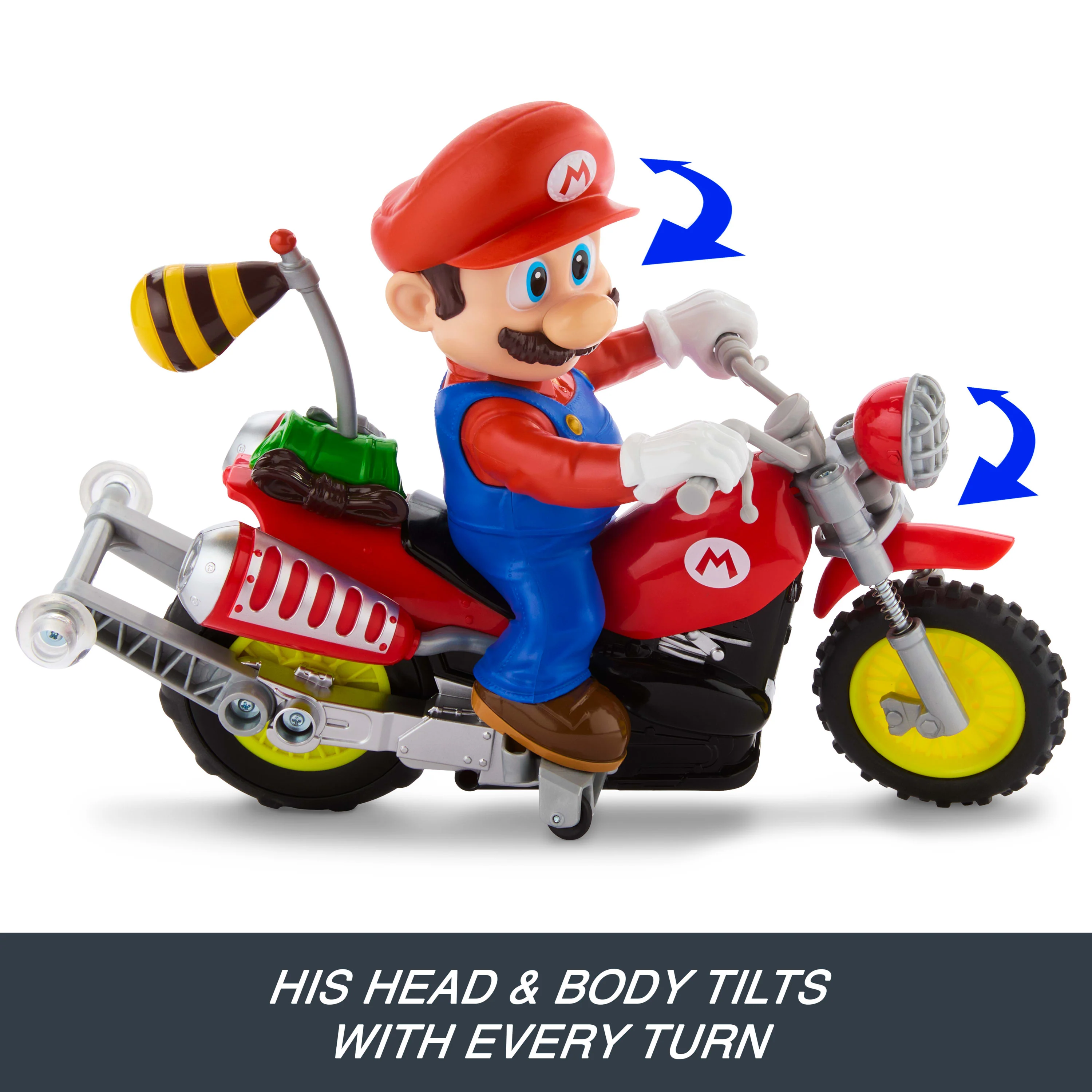 Hot Wheels RC Mario Wheelie Motocross RC, Remote-Controlled Battery-Powered Vehicle - Image 5