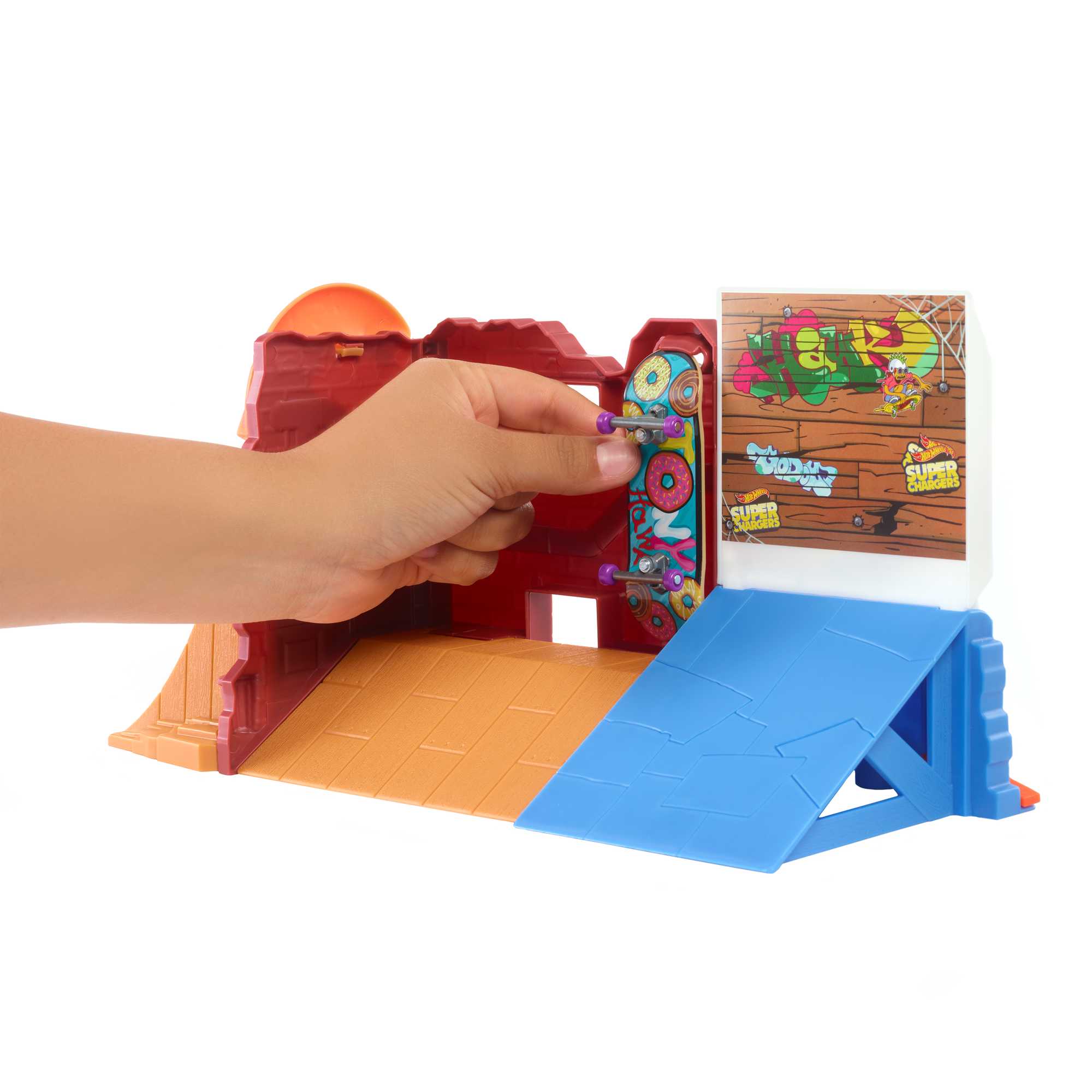 Hot Wheels Skate Pista de Brinquedo Set Loja de Donuts - Image 5