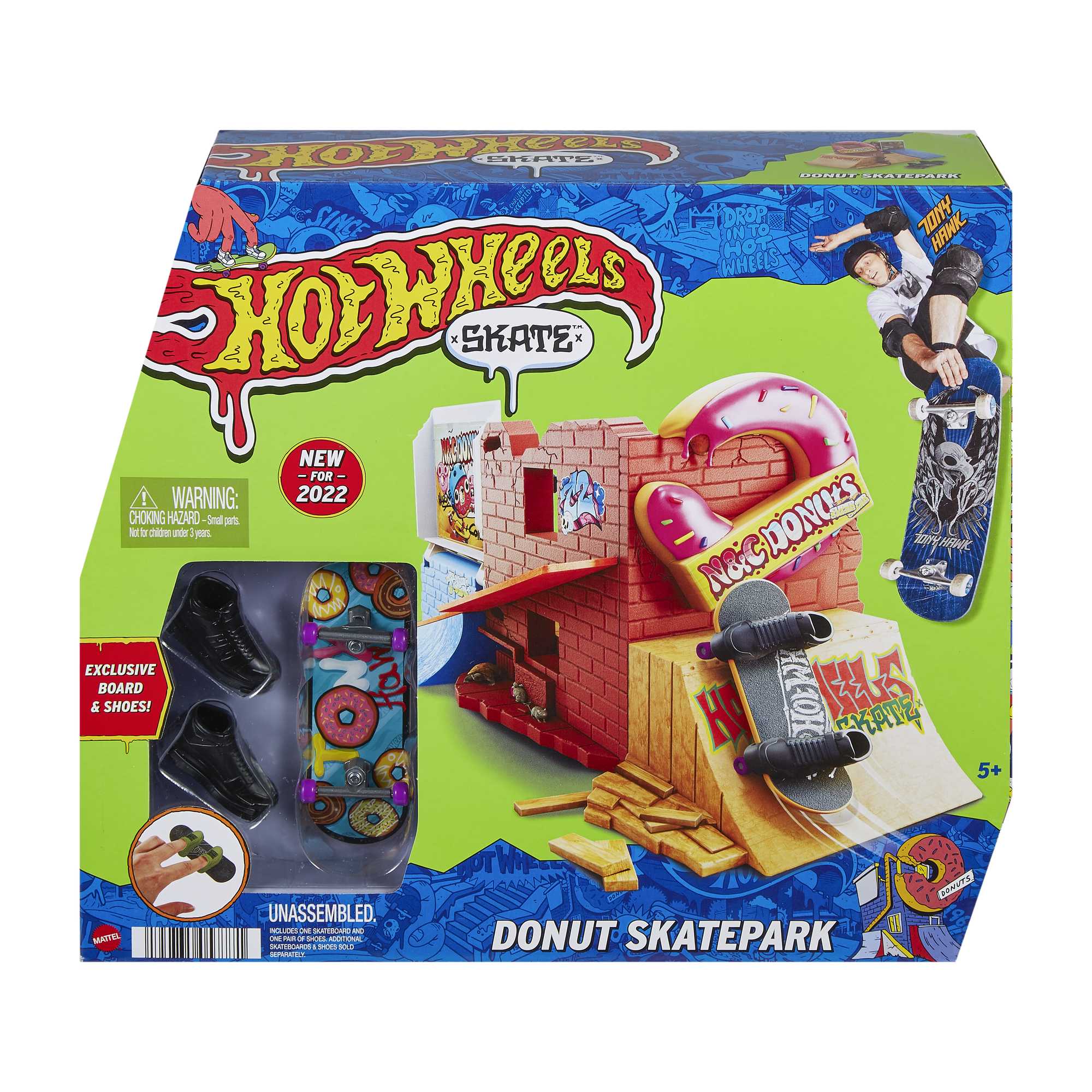 Hot Wheels Skate Pista de Brinquedo Set Loja de Donuts - Image 6