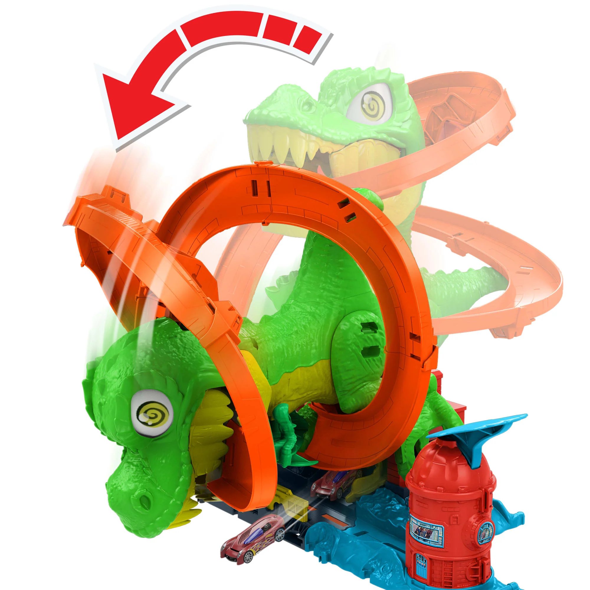 Hot Wheels Ville Échelle1:64 Coffret T-Rex Bataille de Feu - Image 6