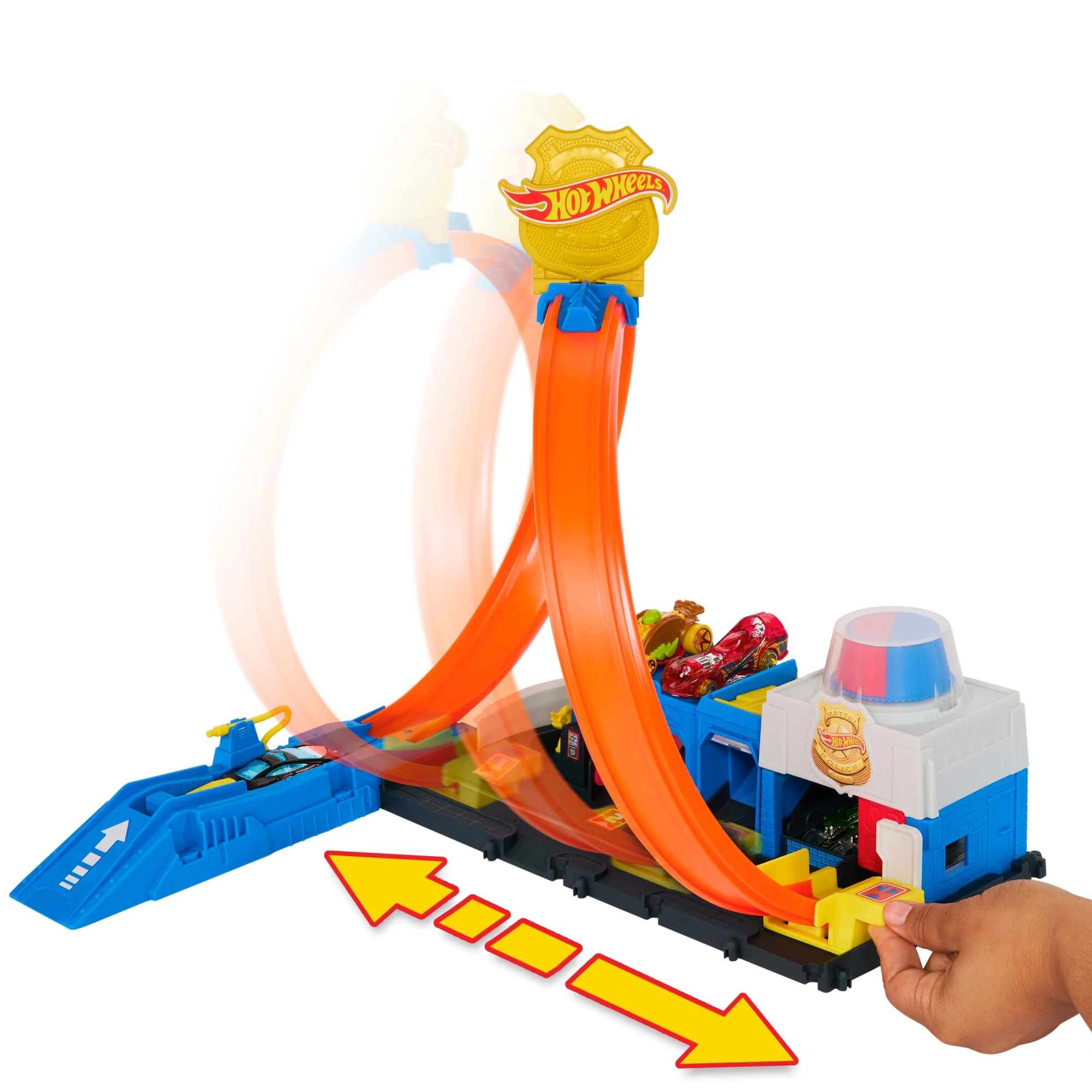 Hot Wheels Ville Coffret de Jeu Super Station de Police, 1:64 - Image 2