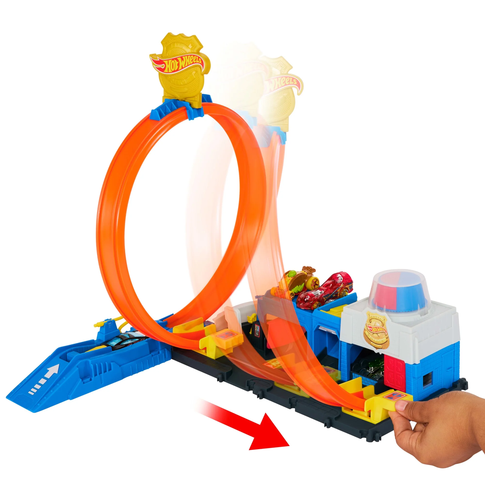 Hot Wheels Ville Coffret de Jeu Super Station de Police, 1:64 - Image 3