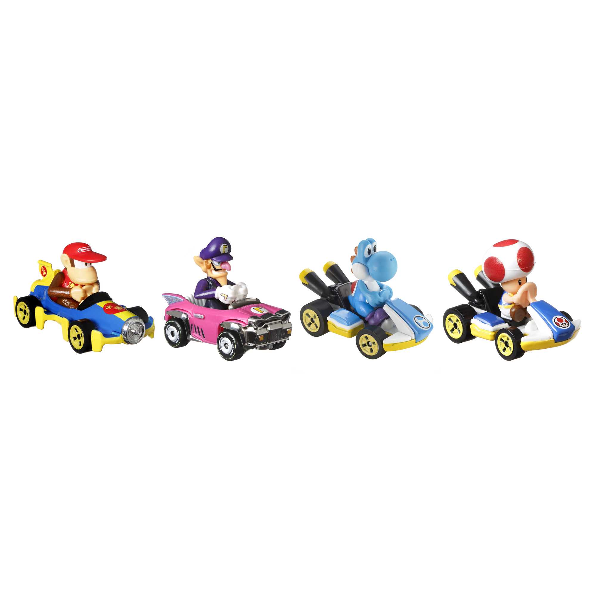 Hot Wheels Mario Kart Set Of 4 Toy Character Vehicles, Includes 1 Exclusive Mario Toy - Image 6