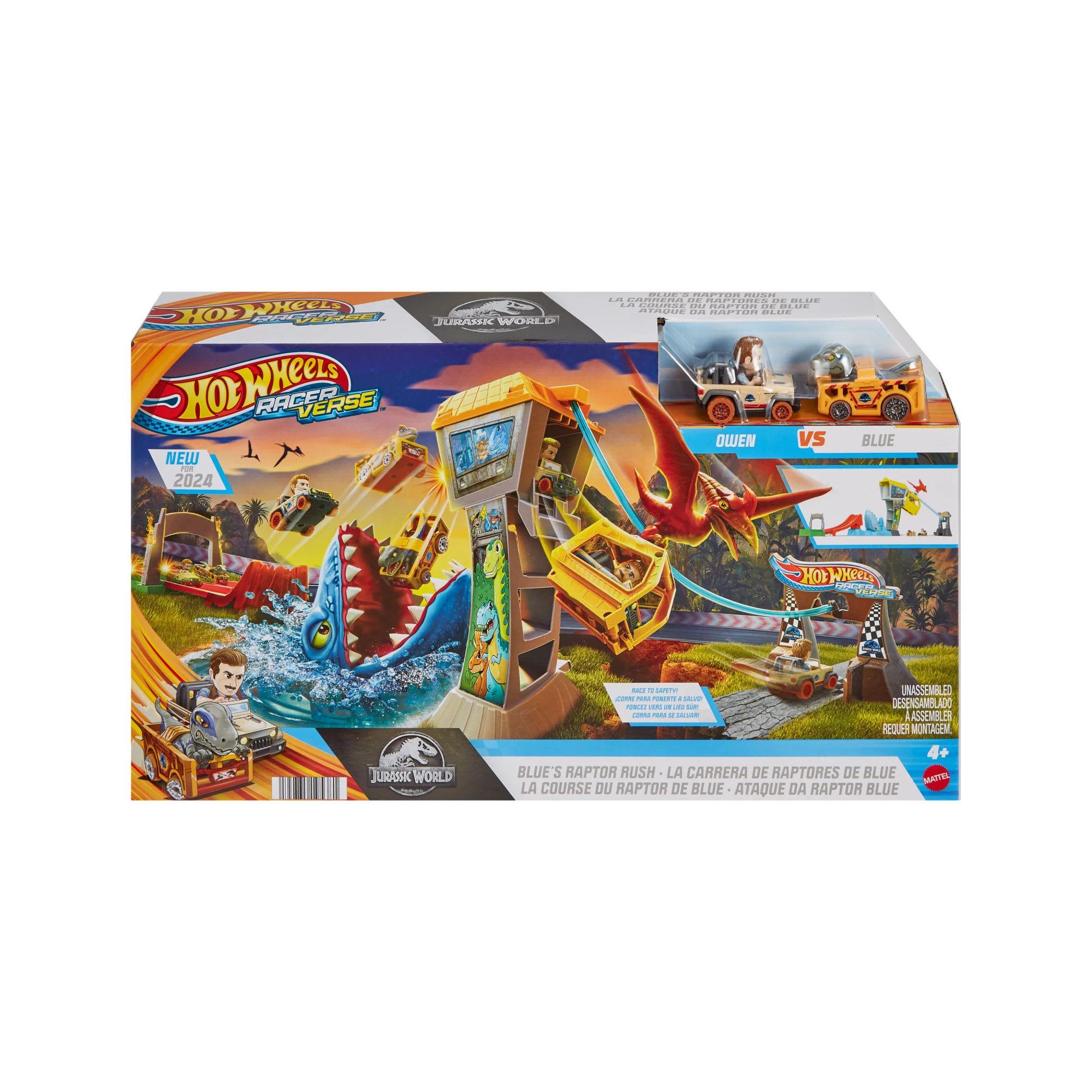 Hot Wheels Racerverse Jurassic World La Course de Blue Le Raptor - Image 6