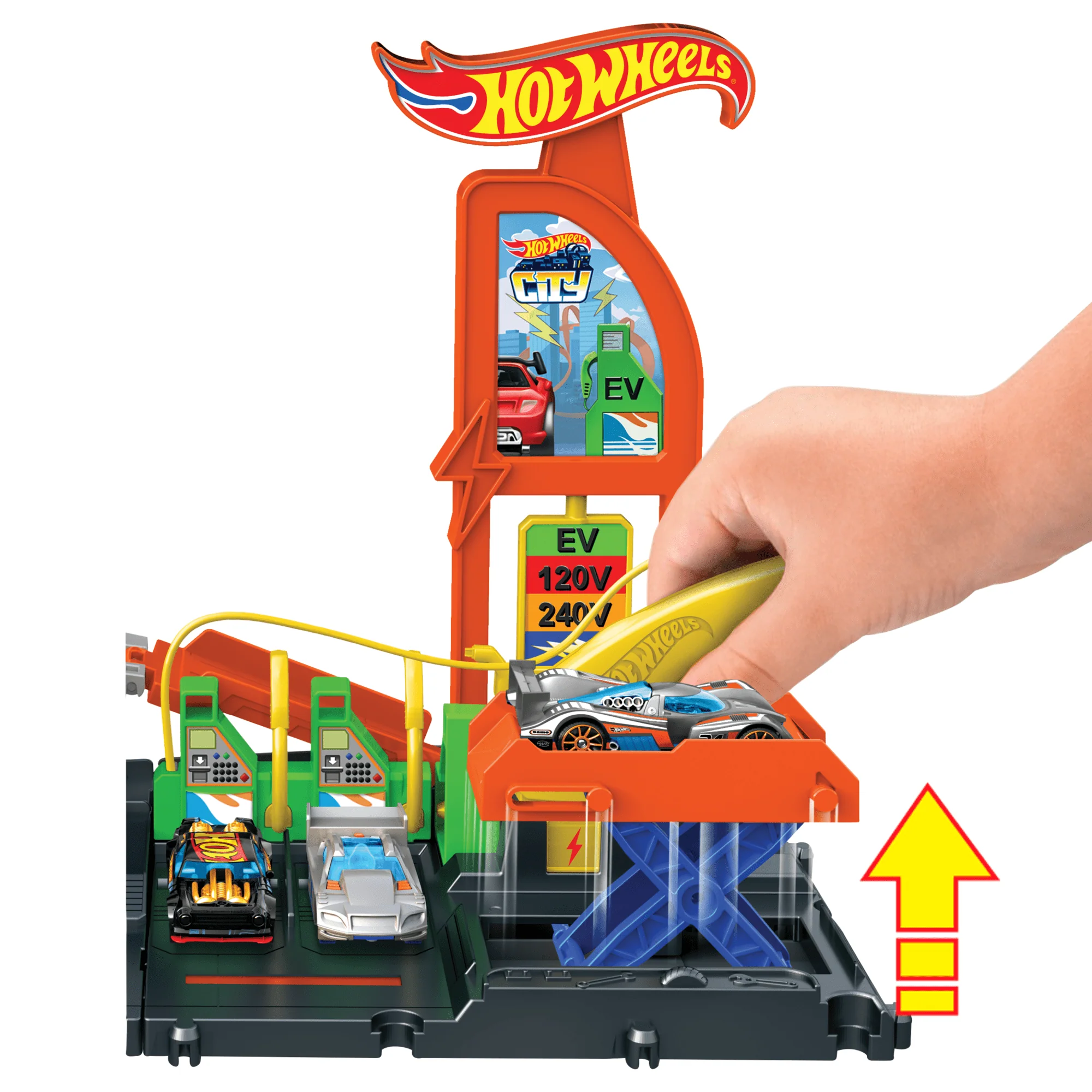 Hot Wheels Ville Station D’Énergie Super Recharge, Véhicule - Image 4