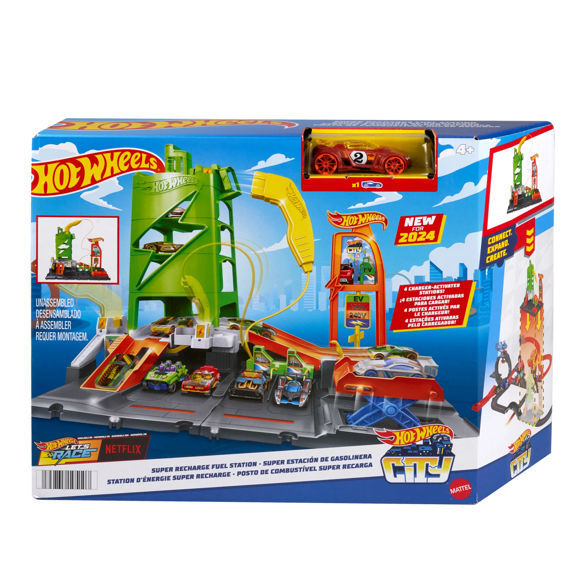 Hot Wheels Ville Station D’Énergie Super Recharge, Véhicule - Image 6