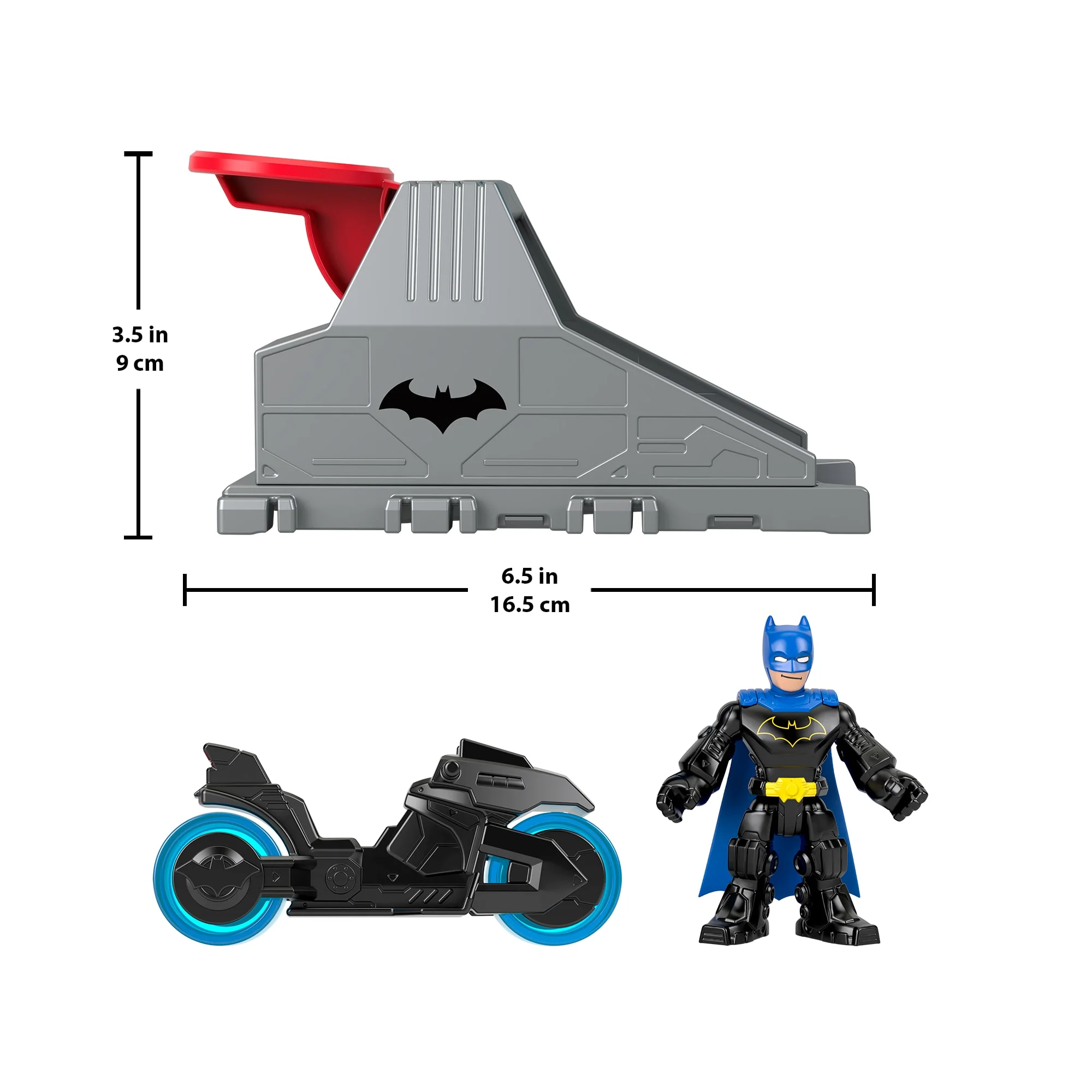 Imaginext DC Super Friends Launcher Set With 3-inch Batman Action Figure, Toy Vehicle & Housing Unit - Image 6
