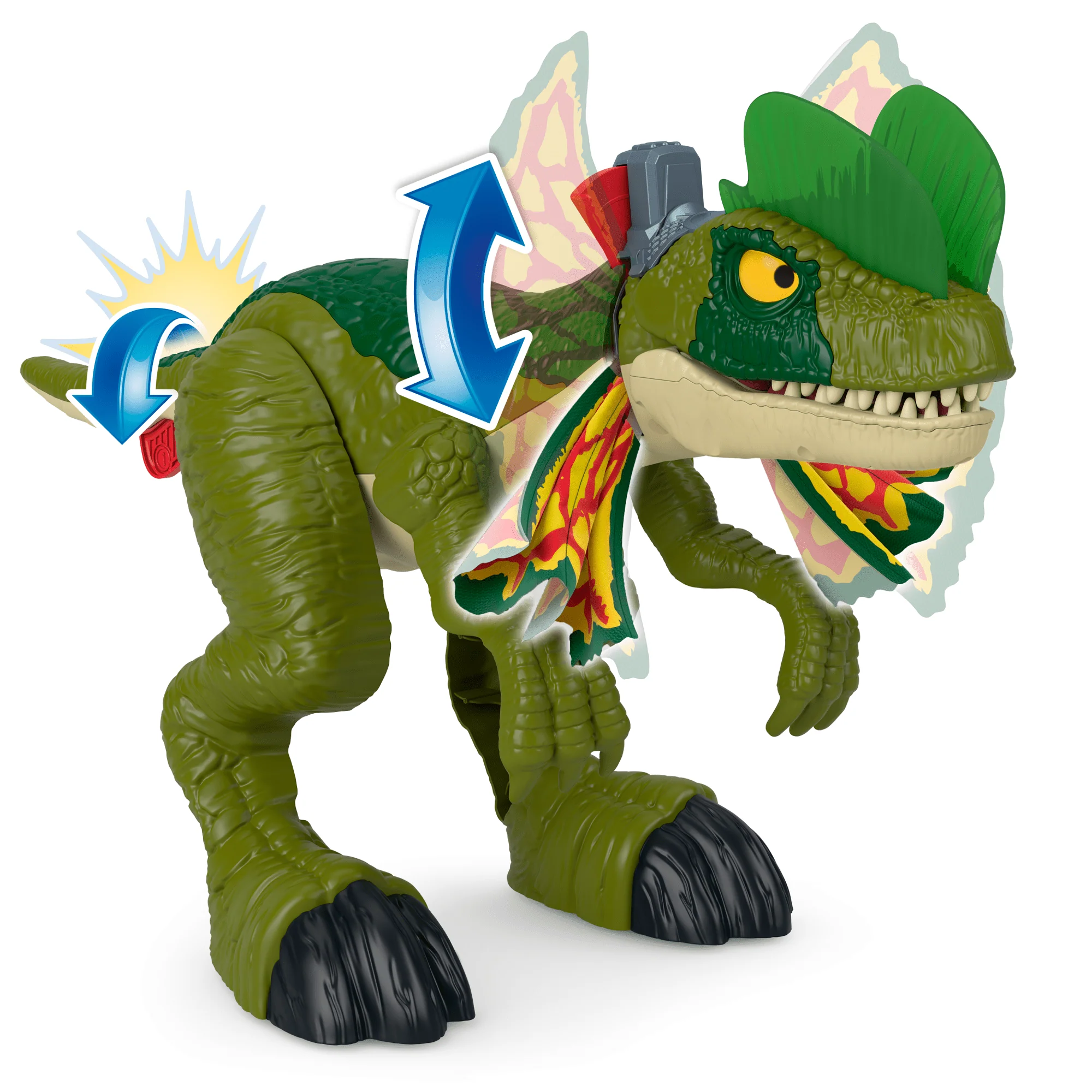 Imaginext Jurassic World Dinossauro de Brinquedo Dilophosaurus - Image 4