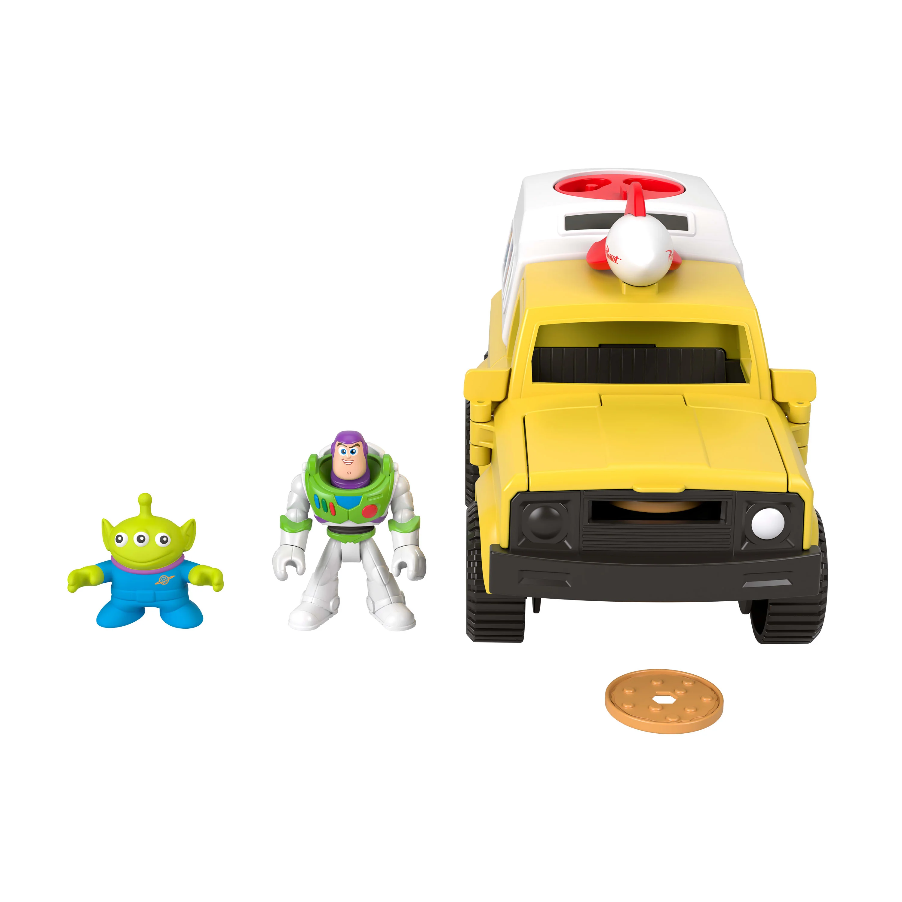 Imaginext Brinquedo Toy Story Caminhão Pizza Planet com Buzz e Alienígena - Image 4
