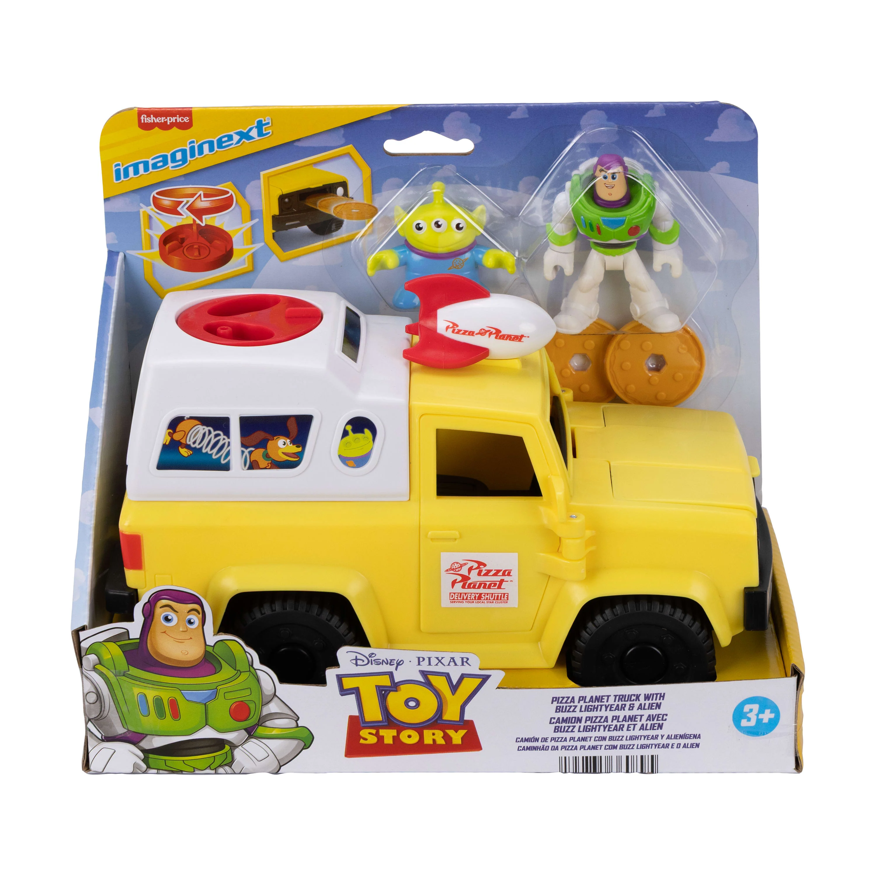 Imaginext Brinquedo Toy Story Caminhão Pizza Planet com Buzz e Alienígena - Image 6