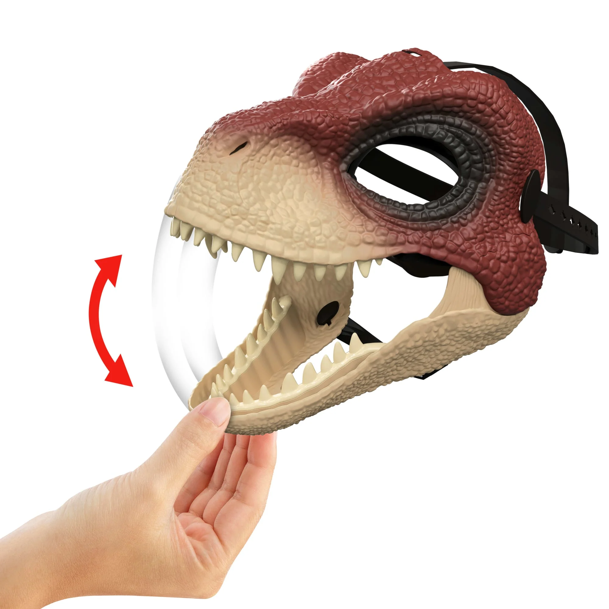 Jurassic World Rebirth Raptor Dinosaur Mask, Role-Play Head Wear, Movie-inspired Costume Gear - Image 4