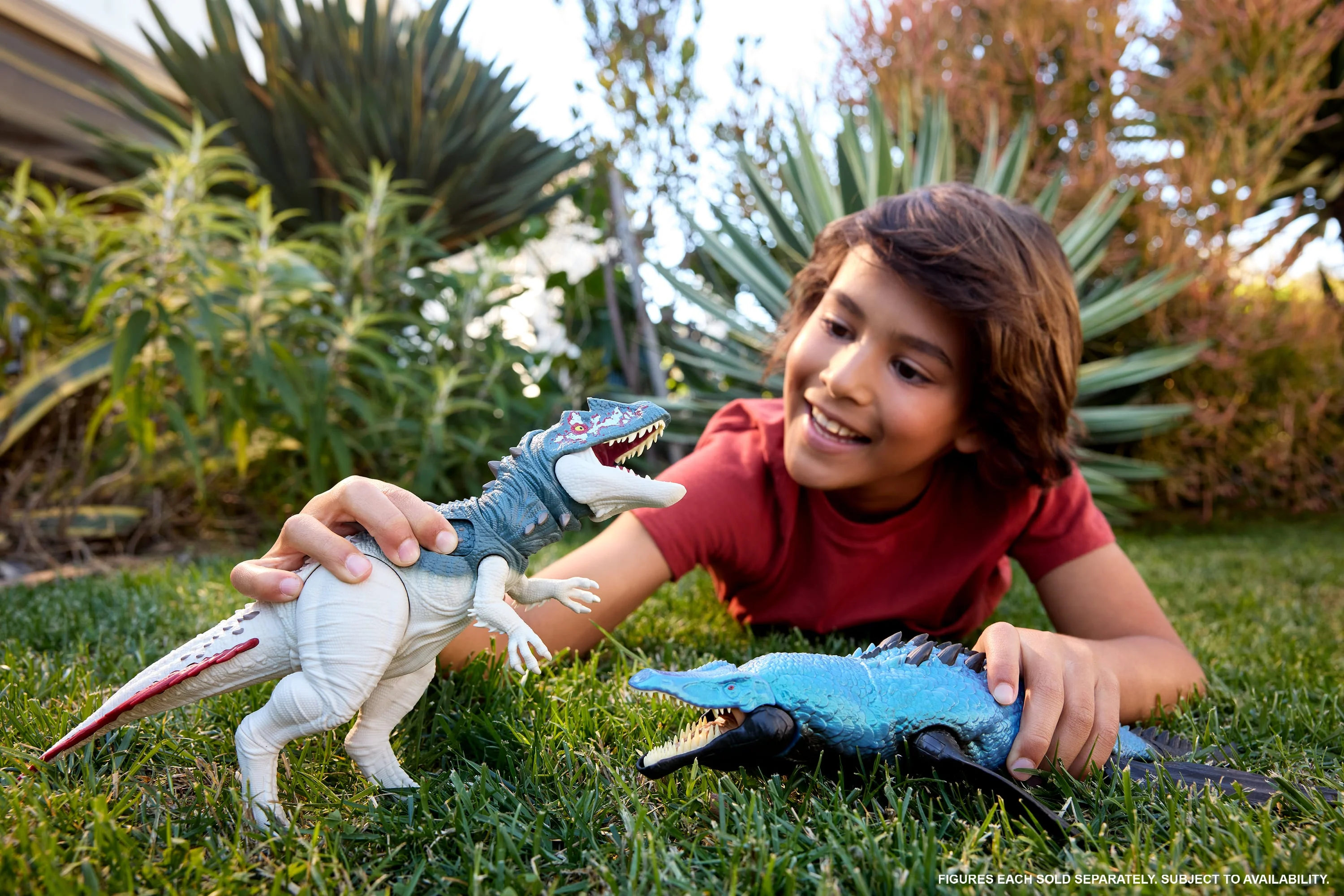 Jurassic World Gigantic Thrashers Torvosaurus Dinosaur Action Figure Toy, 2 Attacks & EVolve Feature - Image 2