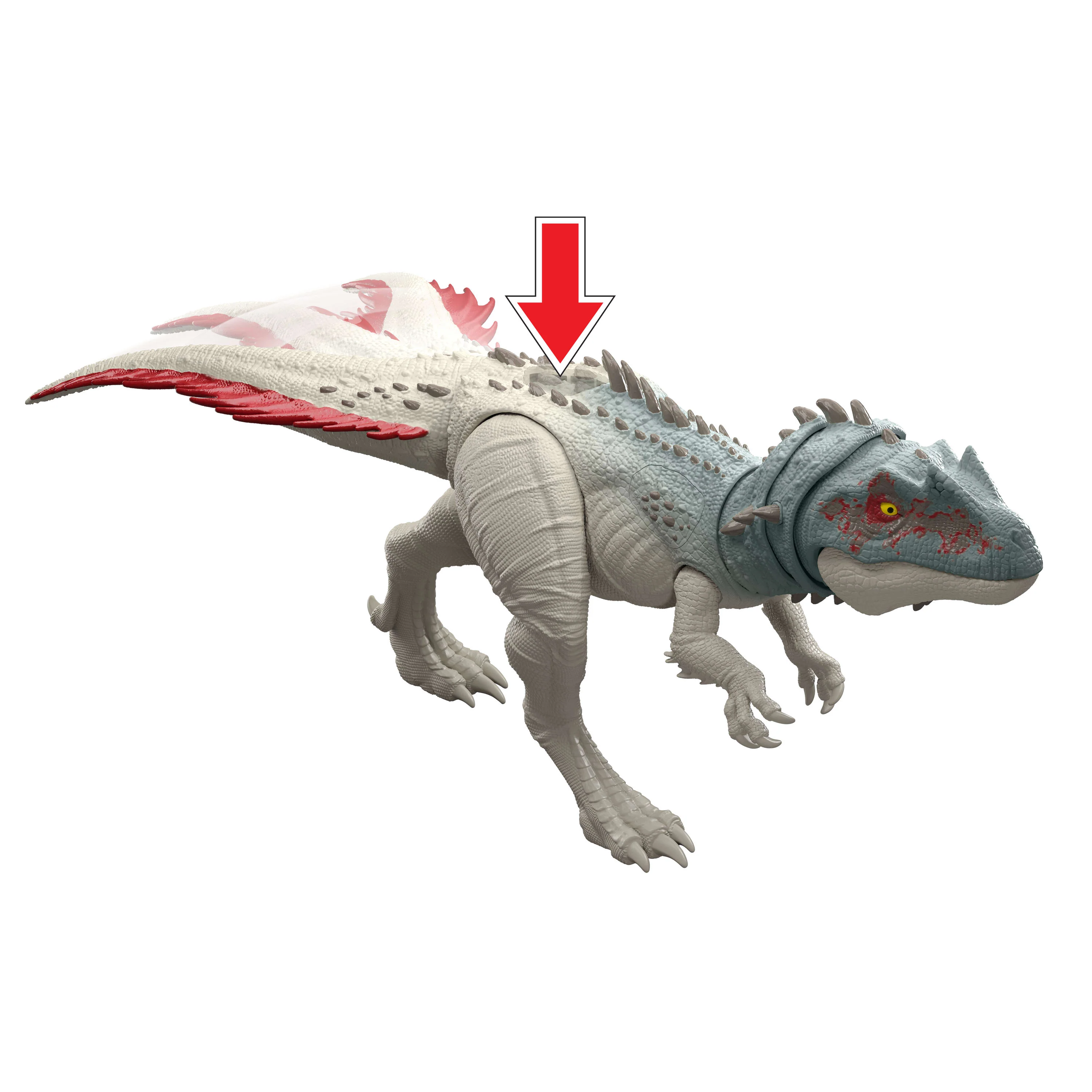 Jurassic World Gigantic Thrashers Torvosaurus Dinosaur Action Figure Toy, 2 Attacks & EVolve Feature - Image 3