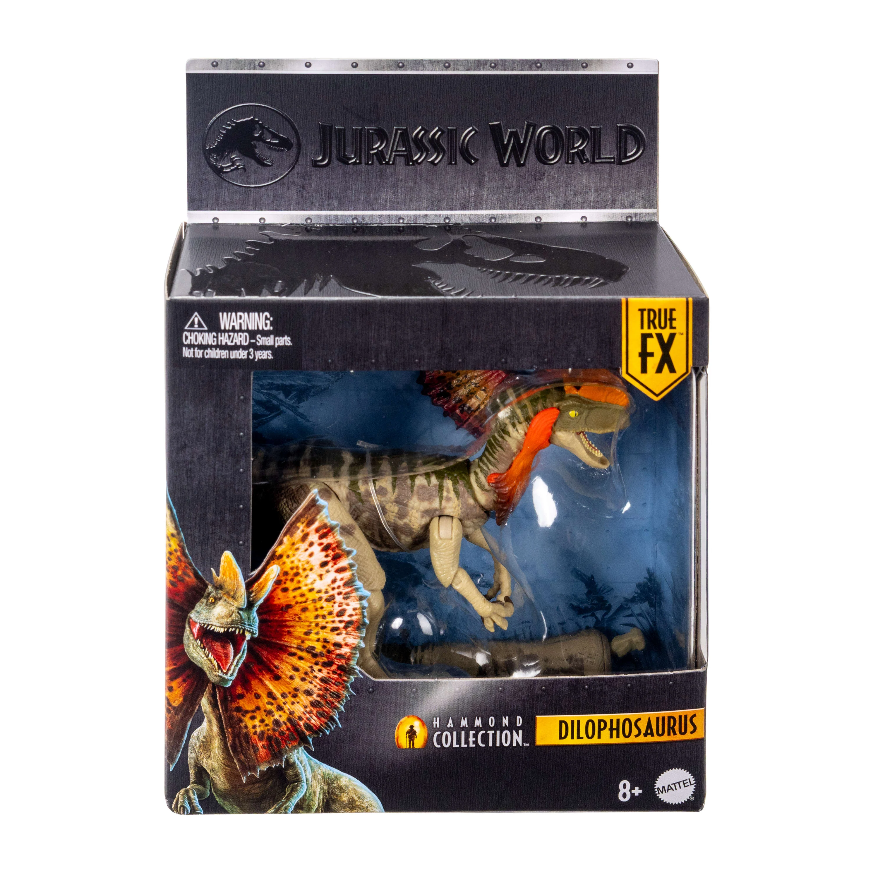 Jurassic World Hammond Collection Dilophosaurus Dinosaur Figure, Deluxe Design And Articulation - Image 6