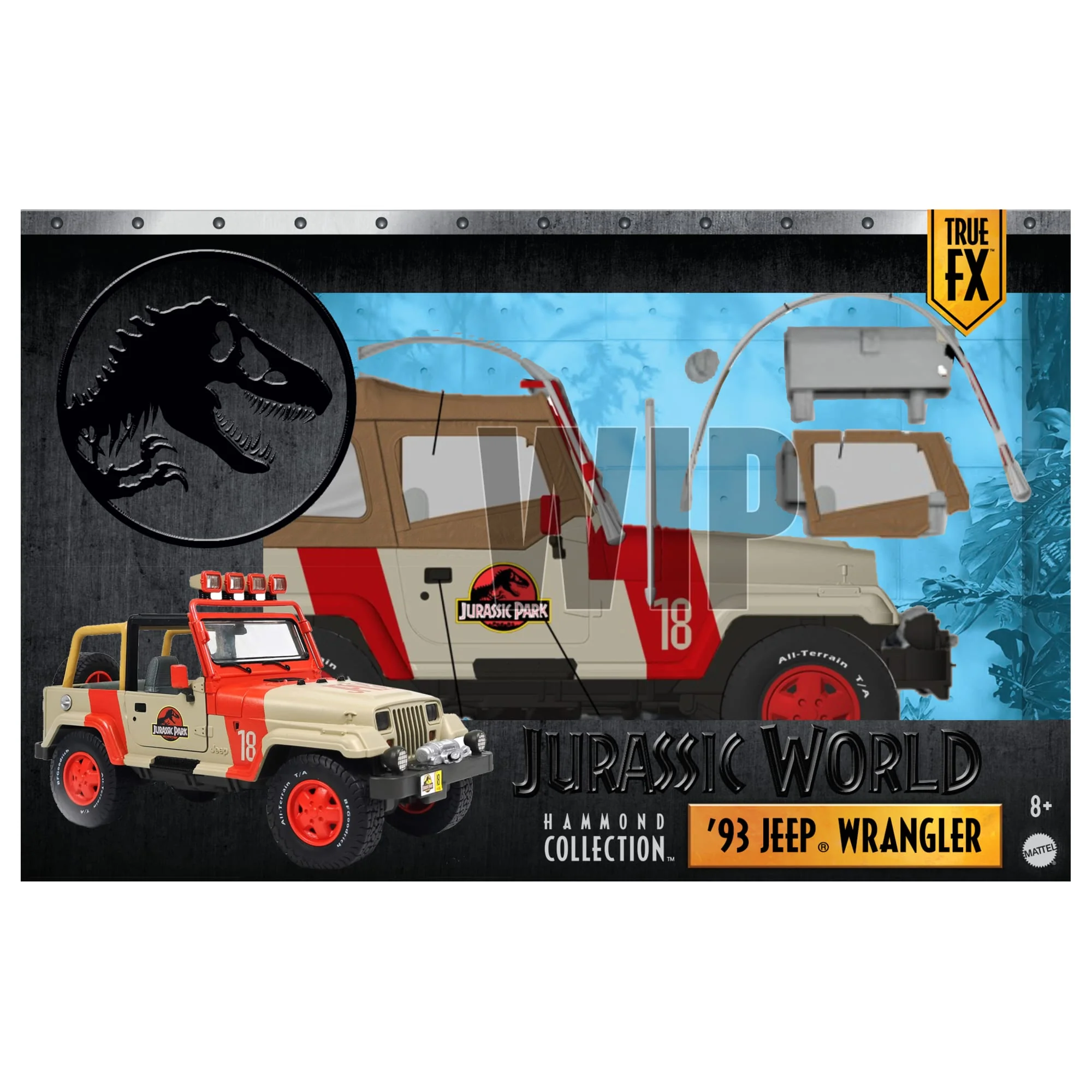Jurassic World Hammond Collection Deluxe 93 Jurassic Park Jeep Wrangler With Multiple Looks - Coming Soon - Image 5