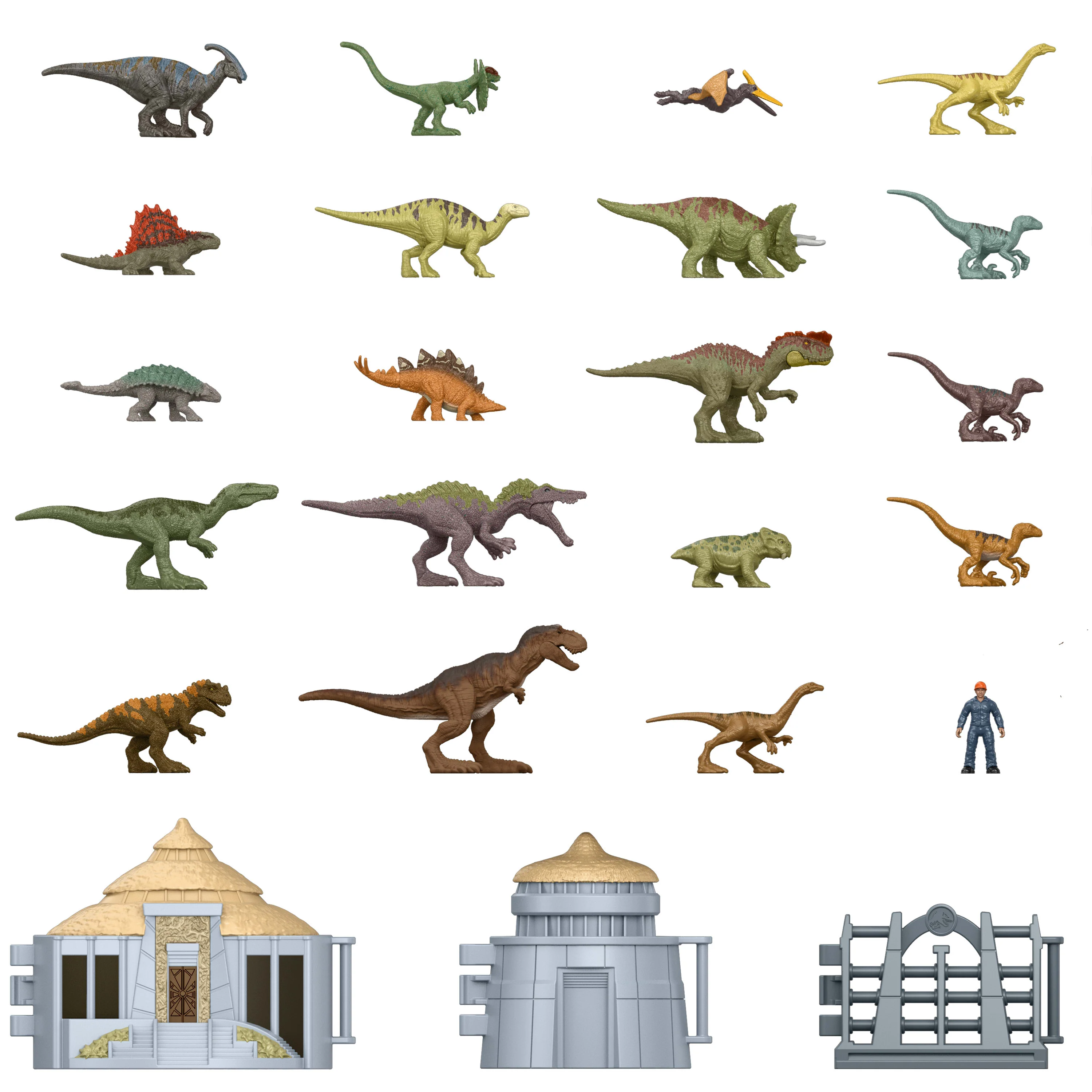 Jurassic World Island Visitor Advent Calendar, 24 Days Toy Surprises, 19 Dinosaur Minis - Image 2