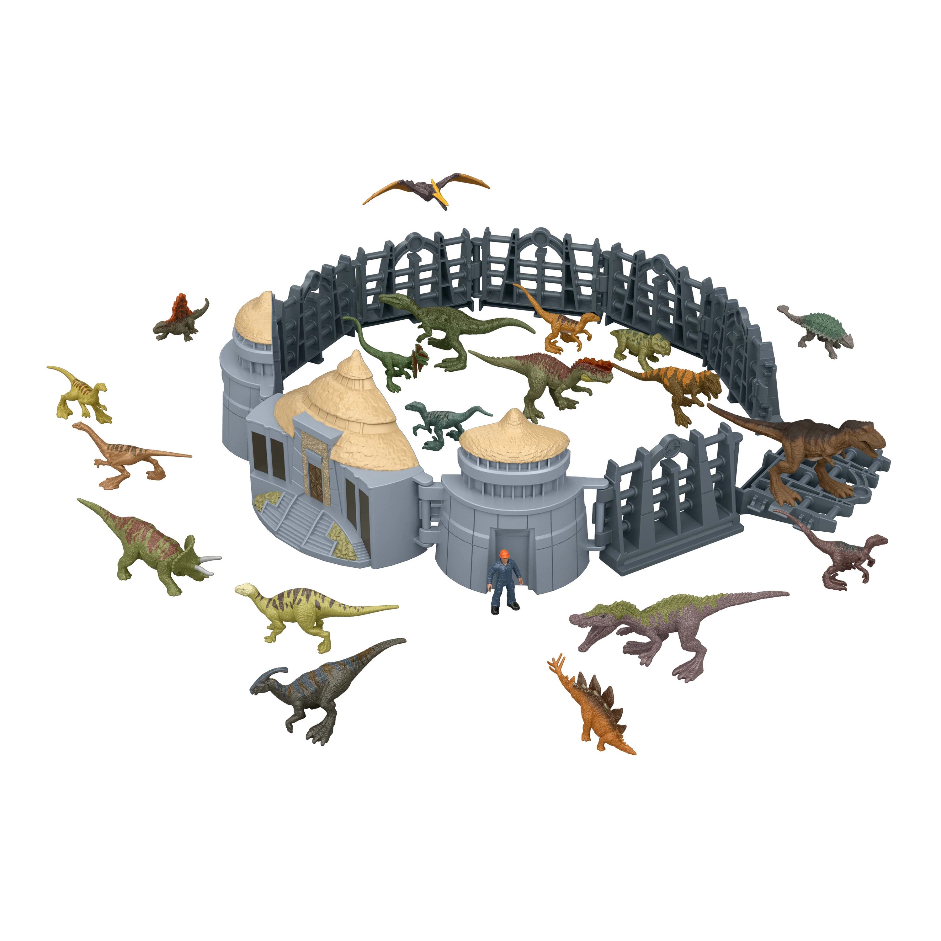 Jurassic World Island Visitor Advent Calendar, 24 Days Toy Surprises, 19 Dinosaur Minis - Image 3