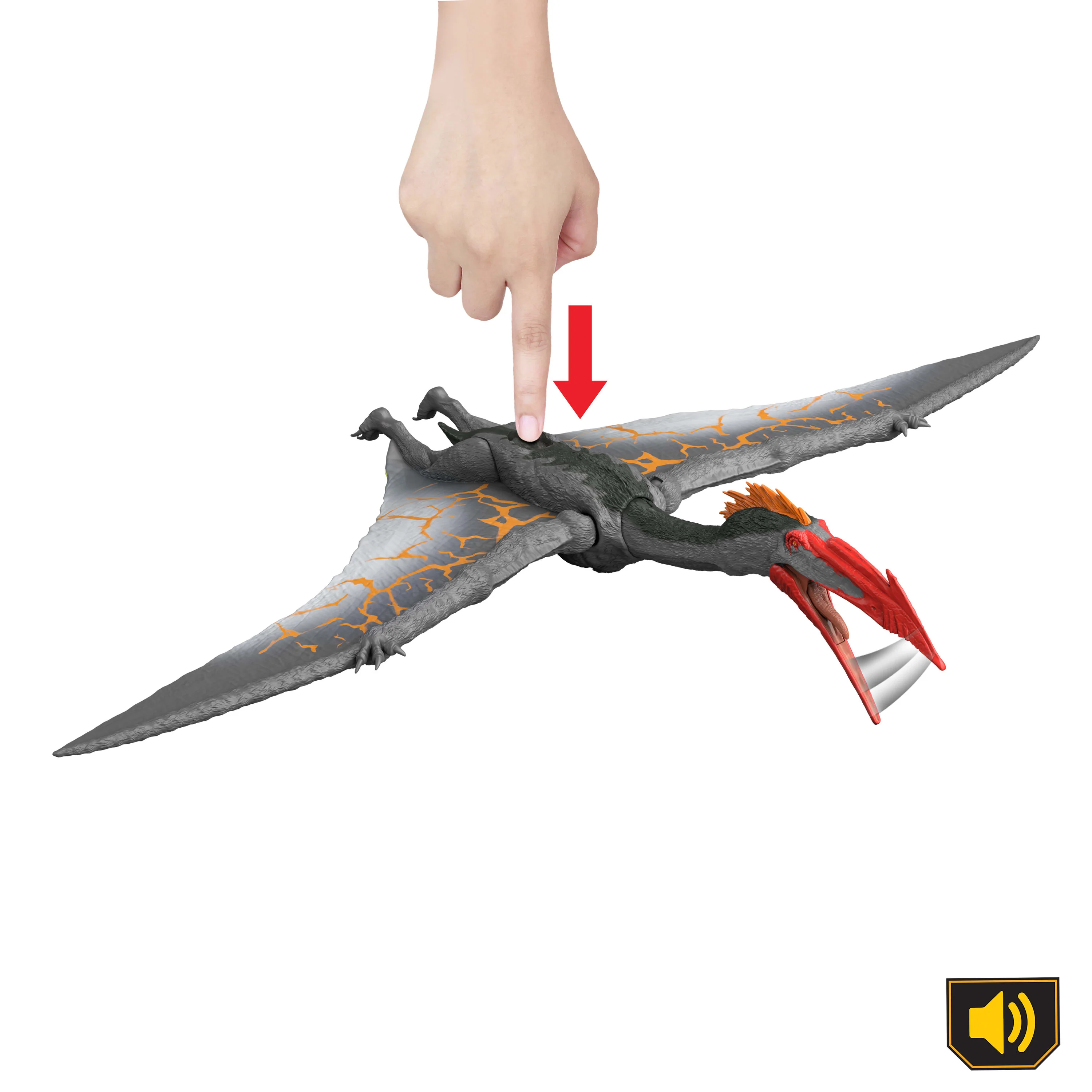 Jurassic World Legacy Collection Reimagined Real Feel Quetzalcoatlus Dinosaur Figure, Chomp & Roar - Image 2