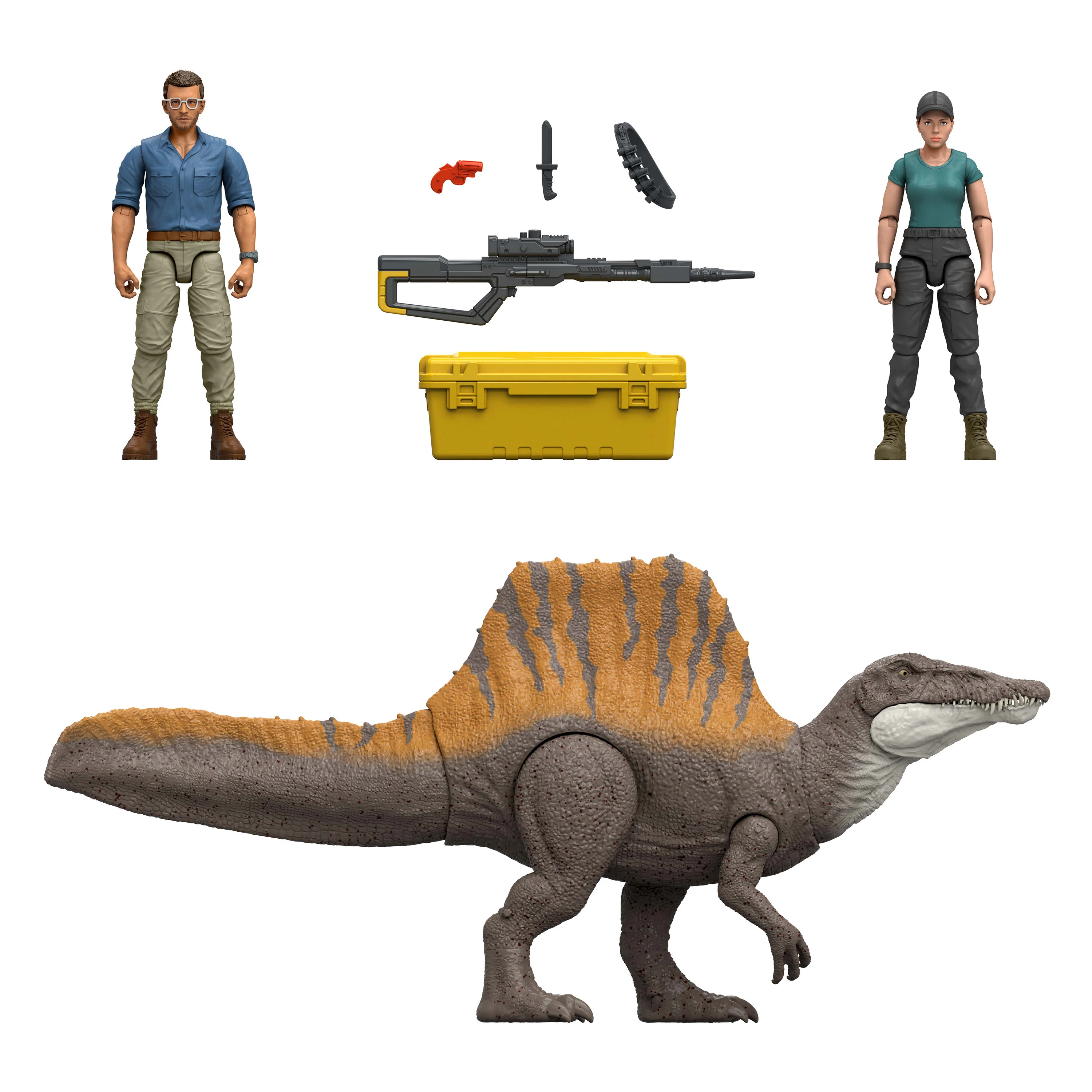Jurassic World Rebirth Storypack With Exclusive Spinosaurus, 2 Human Figures & Accessories - Image 6