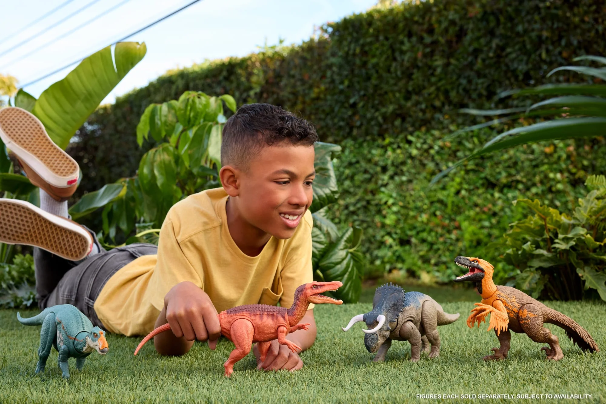 Jurassic World Rebirth Wild Roar Abelisaurus Dinosaur Toy, Tail Controlled Attack Chomp & Sound - Image 2