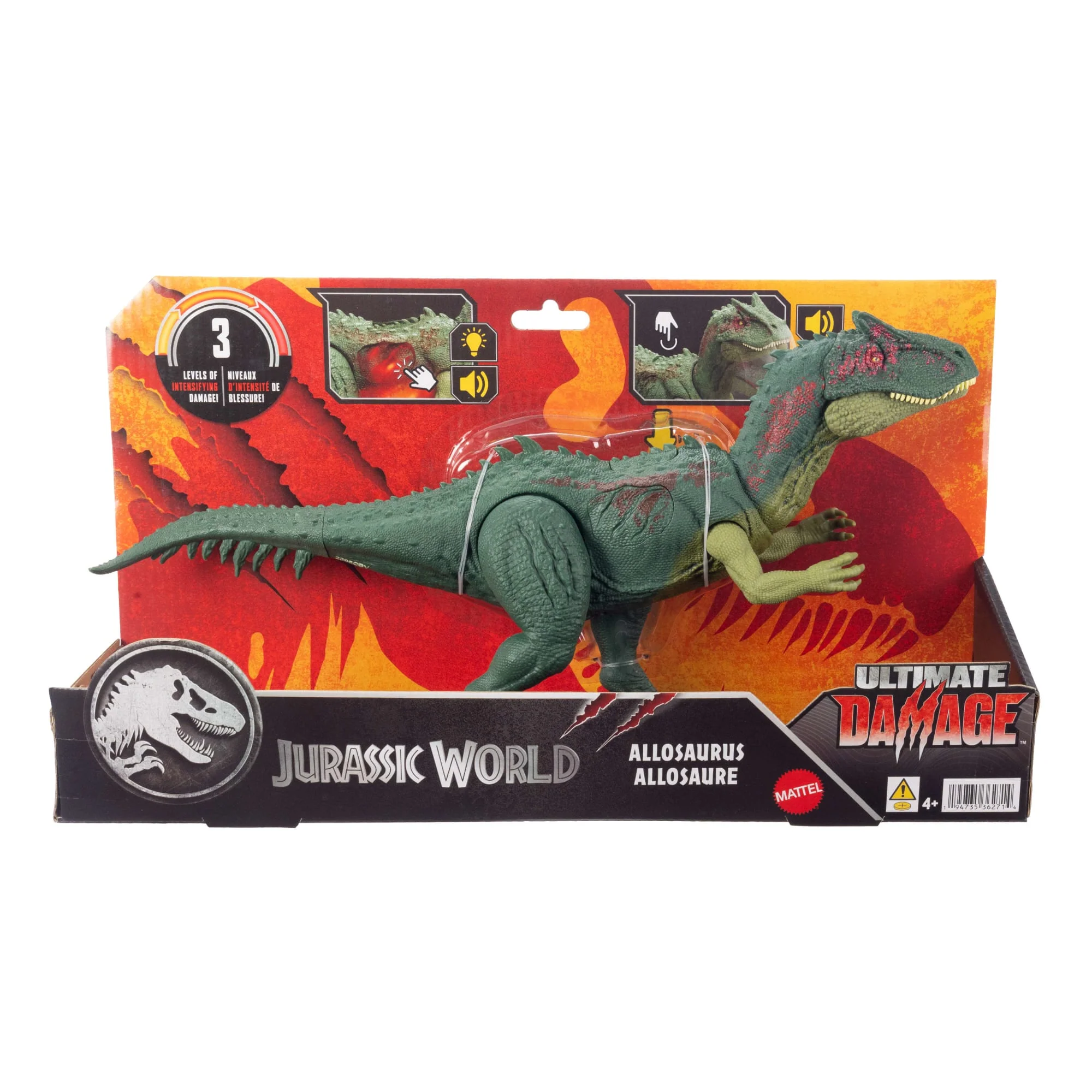 Jurassic World Renaissance-Ultimate Damage-Figurine Allosaure Lumineux - Image 6