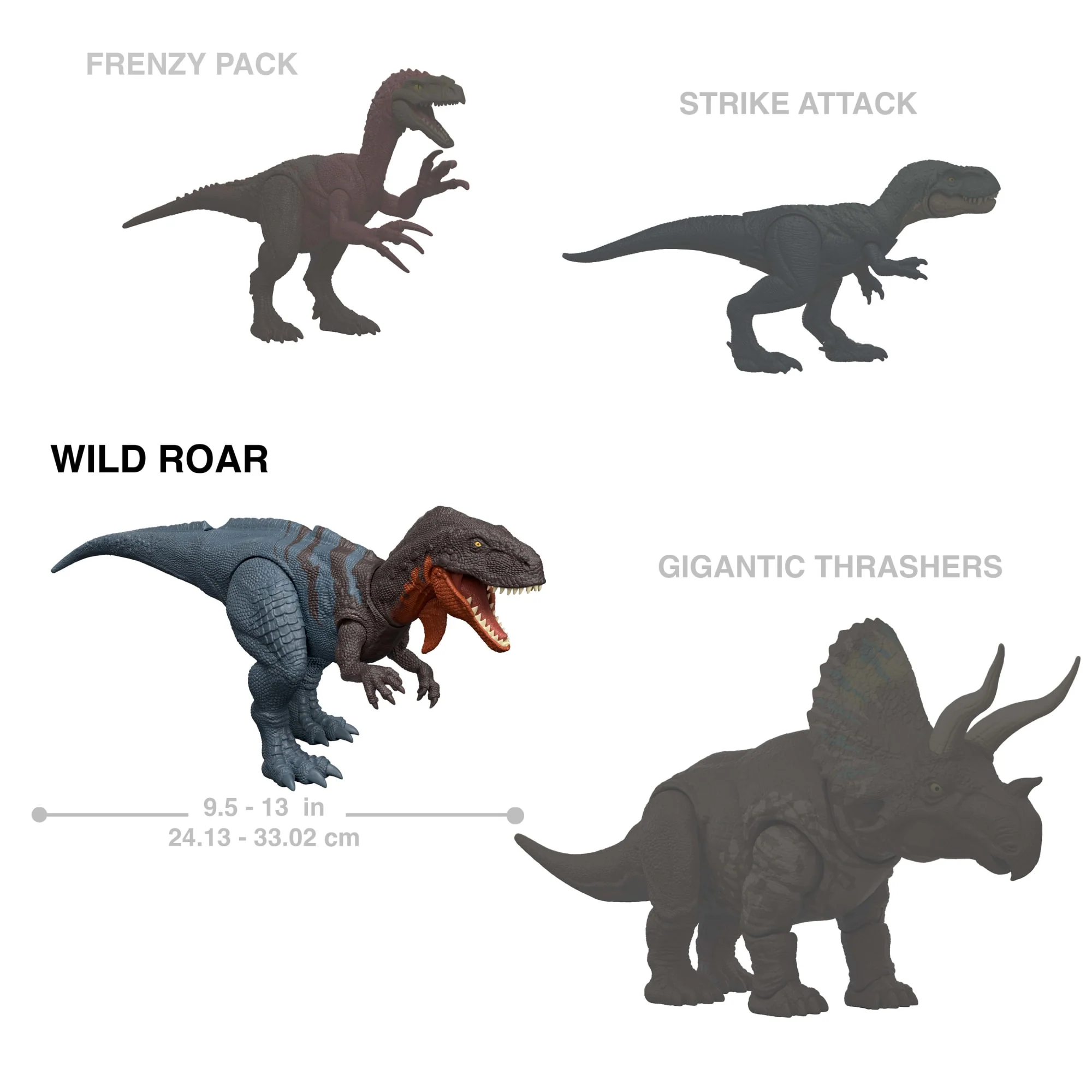 Jurassic World Wild Roar Ceratosaurus Dinosaur Action Figure Toy, Attack, Light & Sound, Scan Code - Image 5