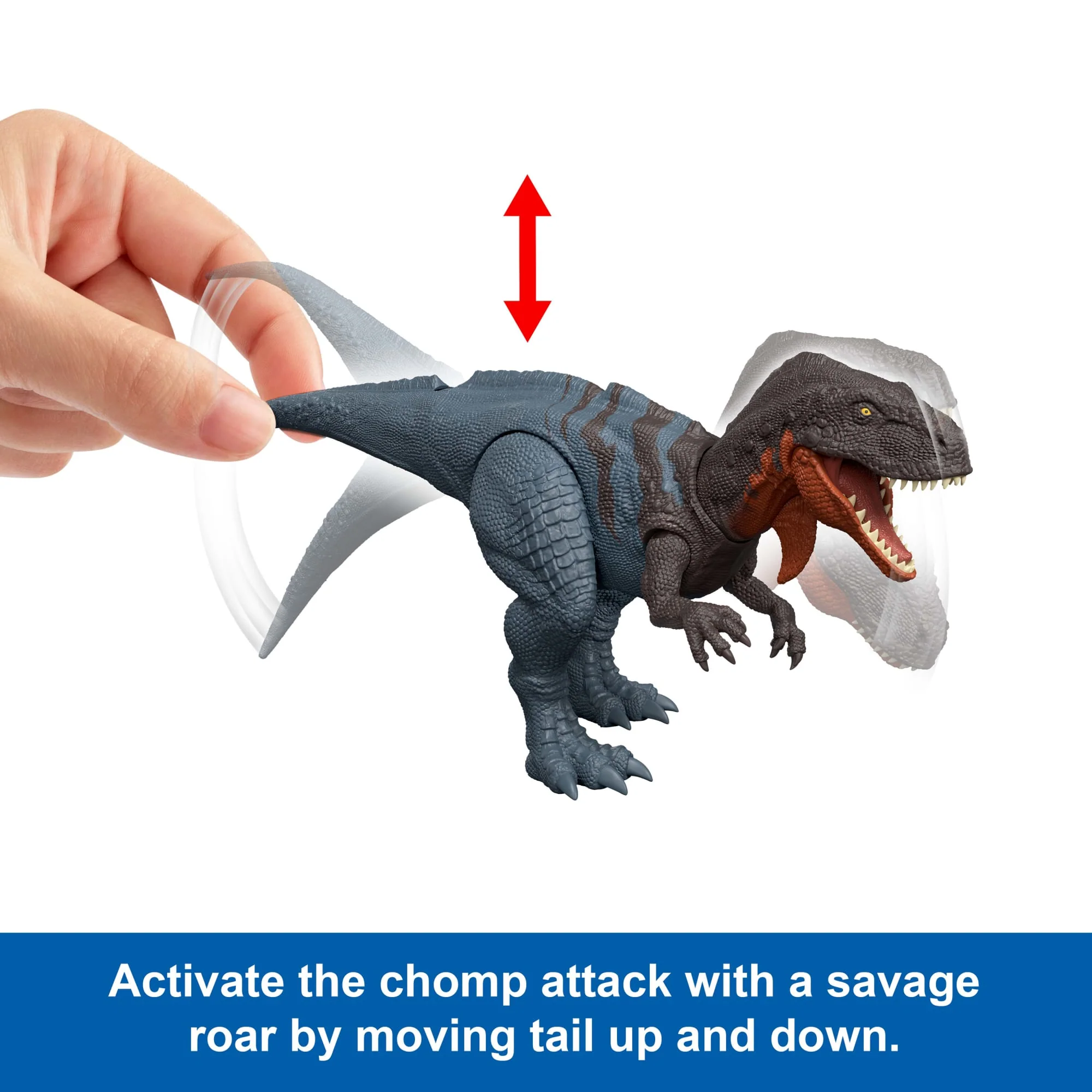 Jurassic World Wild Roar Dinosaur Figures With Attack Action, Light And Sound, Digital Scan Code - Image 5