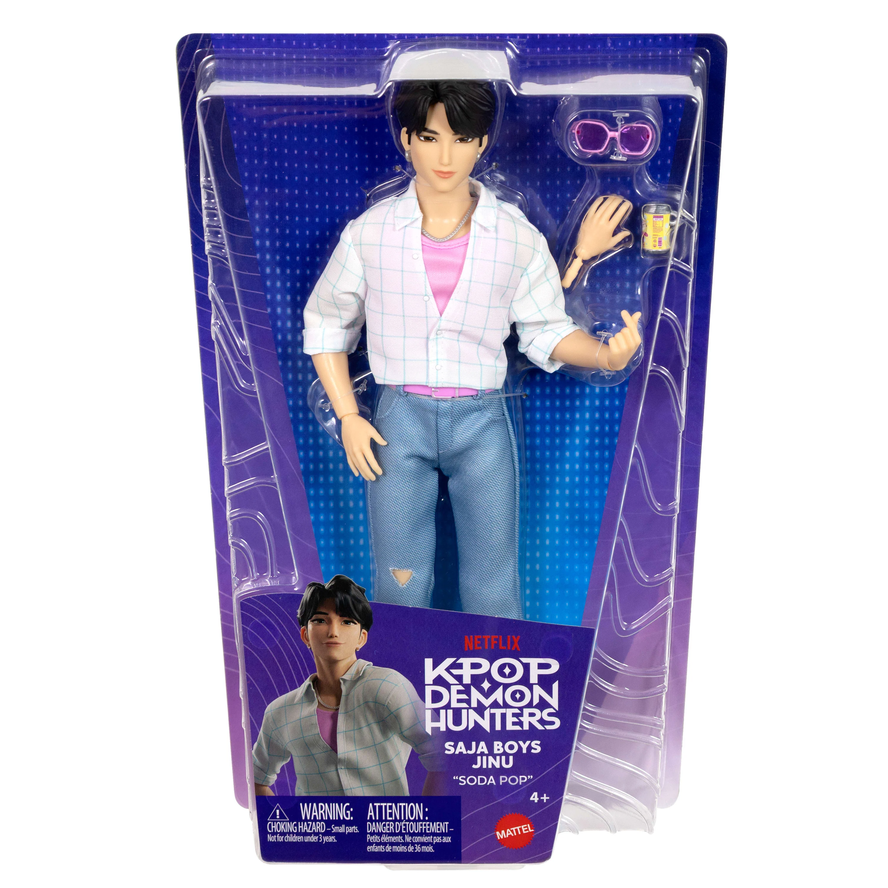 Kpop Demon Hunters Saja Boys Jinu Fashion Doll in “Soda Pop” Look With Themed Movie Accessories - Image 6